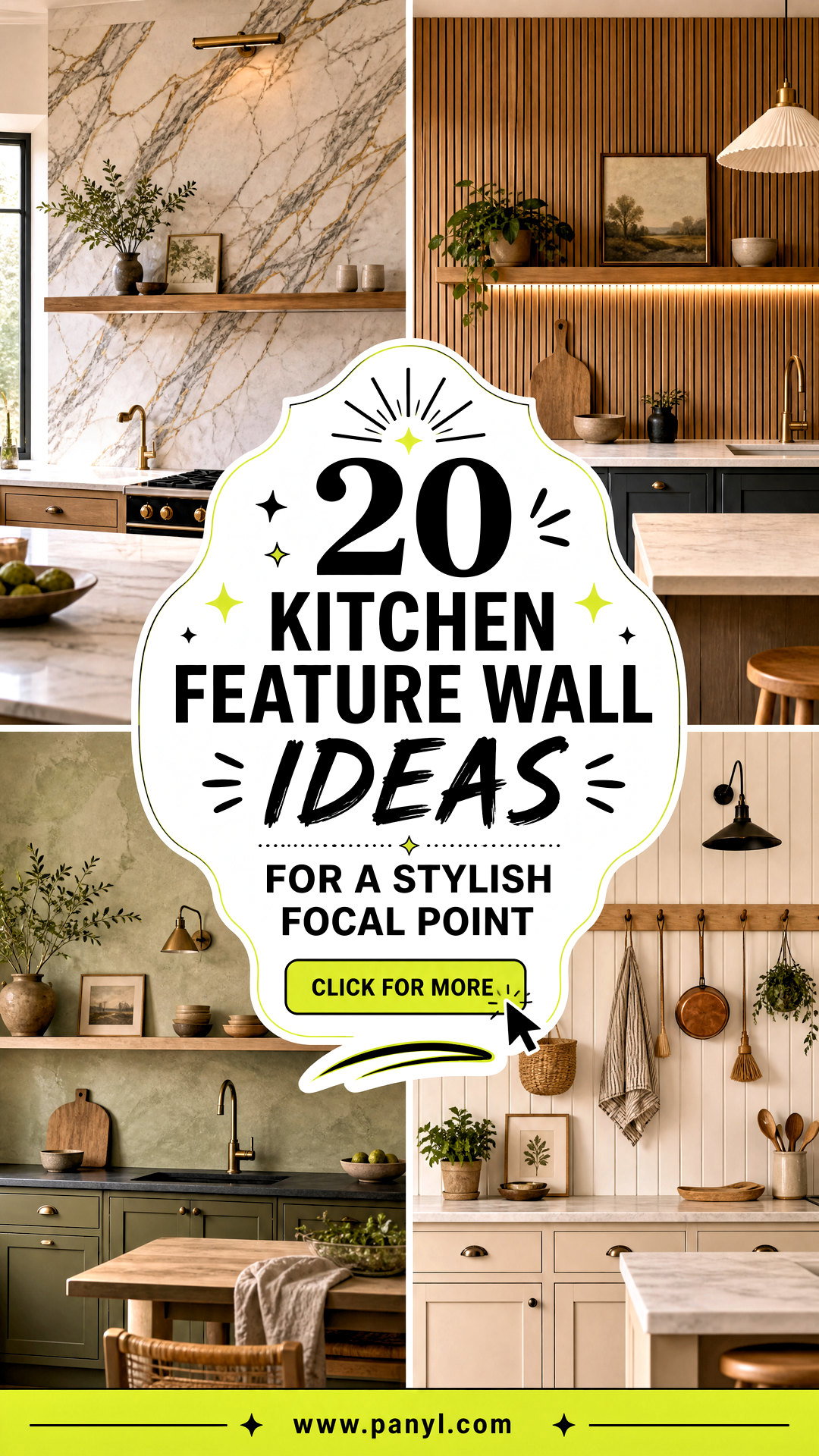 20 Kitchen Feature Wall Ideas for a Stylish Focal Point - 20 Kitchen Feature Wall Ideas for a Stylish Focal Point