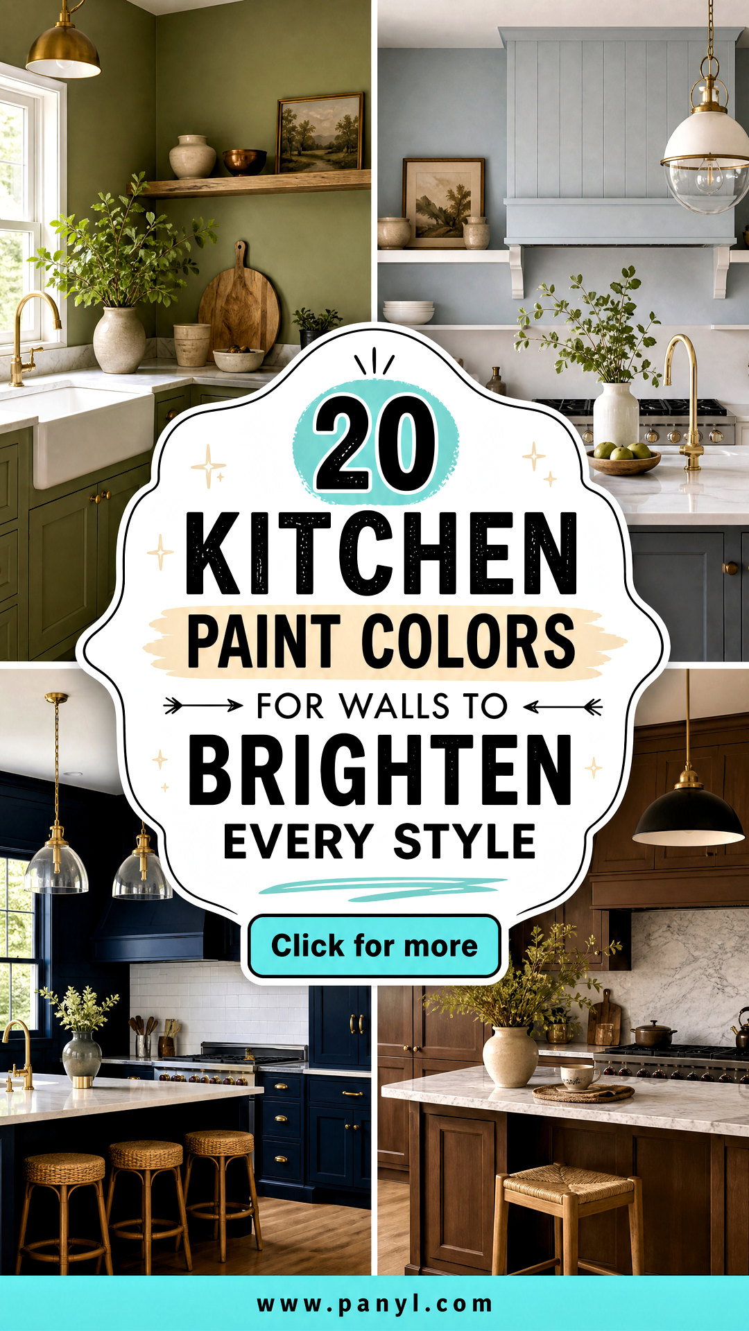 20 Kitchen Paint Colors for Walls to Brighten Every Style - 20 Kitchen Paint Colors for Walls to Brighten Every Style