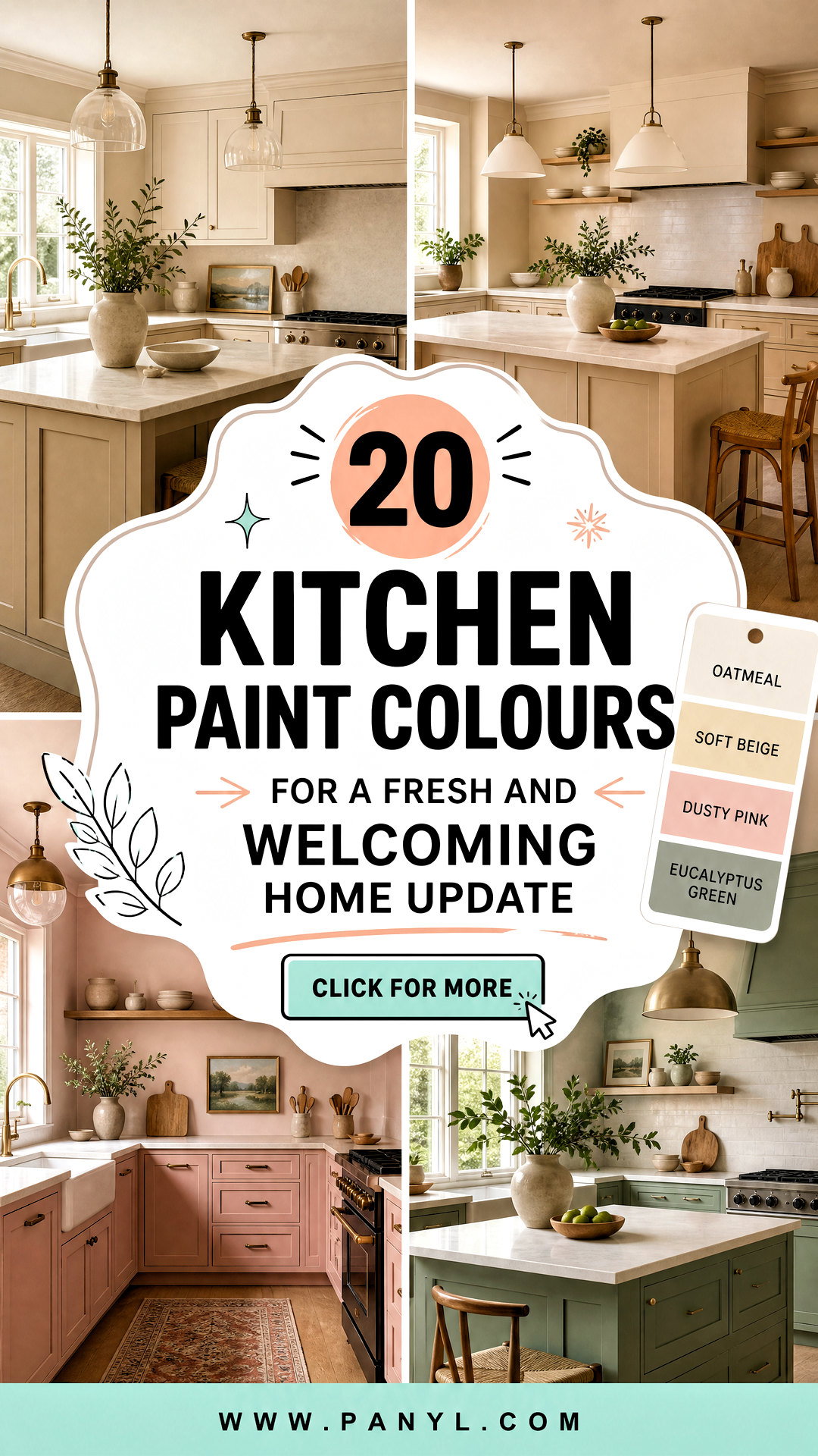 20 Kitchen Paint Colours for a Fresh and Welcoming Home Update - 20 Kitchen Paint Colours for a Fresh and Welcoming Home Update
