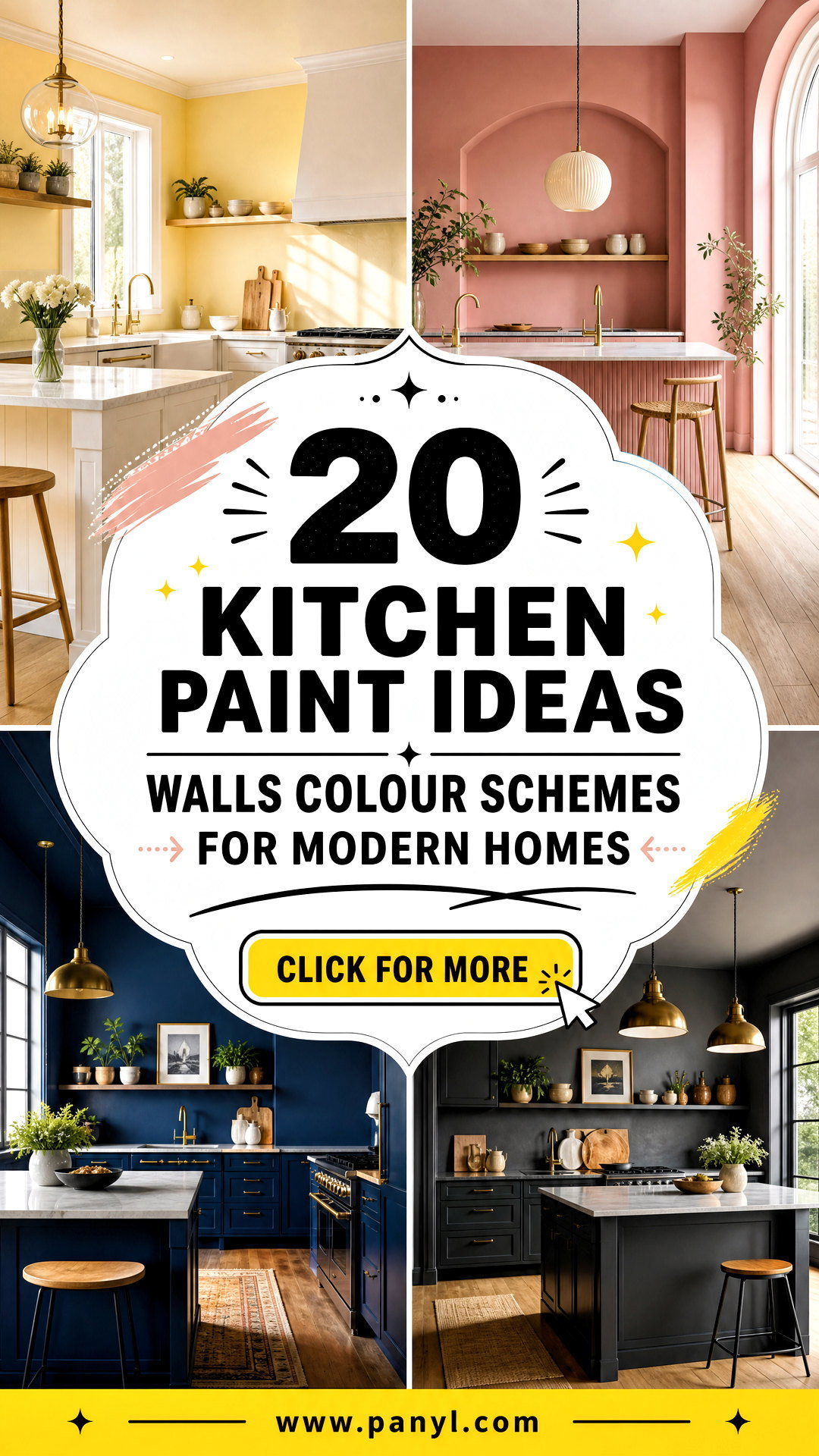 20 Kitchen Paint Ideas Walls Colour Schemes for Modern Homes - 20 Kitchen Paint Ideas Walls Colour Schemes for Modern Homes