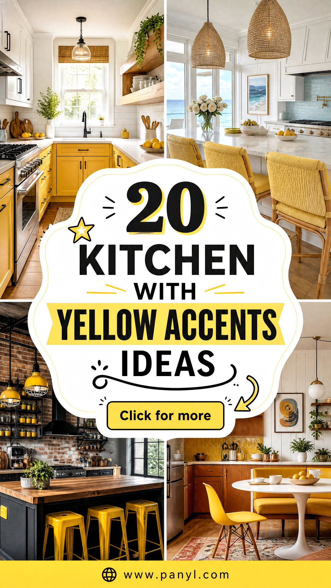 20 Kitchen With Yellow Accents Ideas for a Cheerful Space - 20 Kitchen With Yellow Accents Ideas for a Cheerful Space