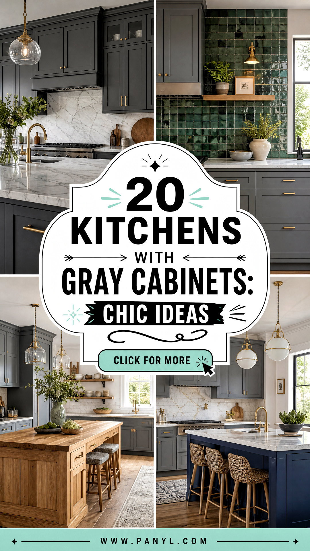 20 Kitchens With Gray Cabinets Chic Ideas for Any Style - 20 Kitchens With Gray Cabinets: Chic Ideas for Any Style