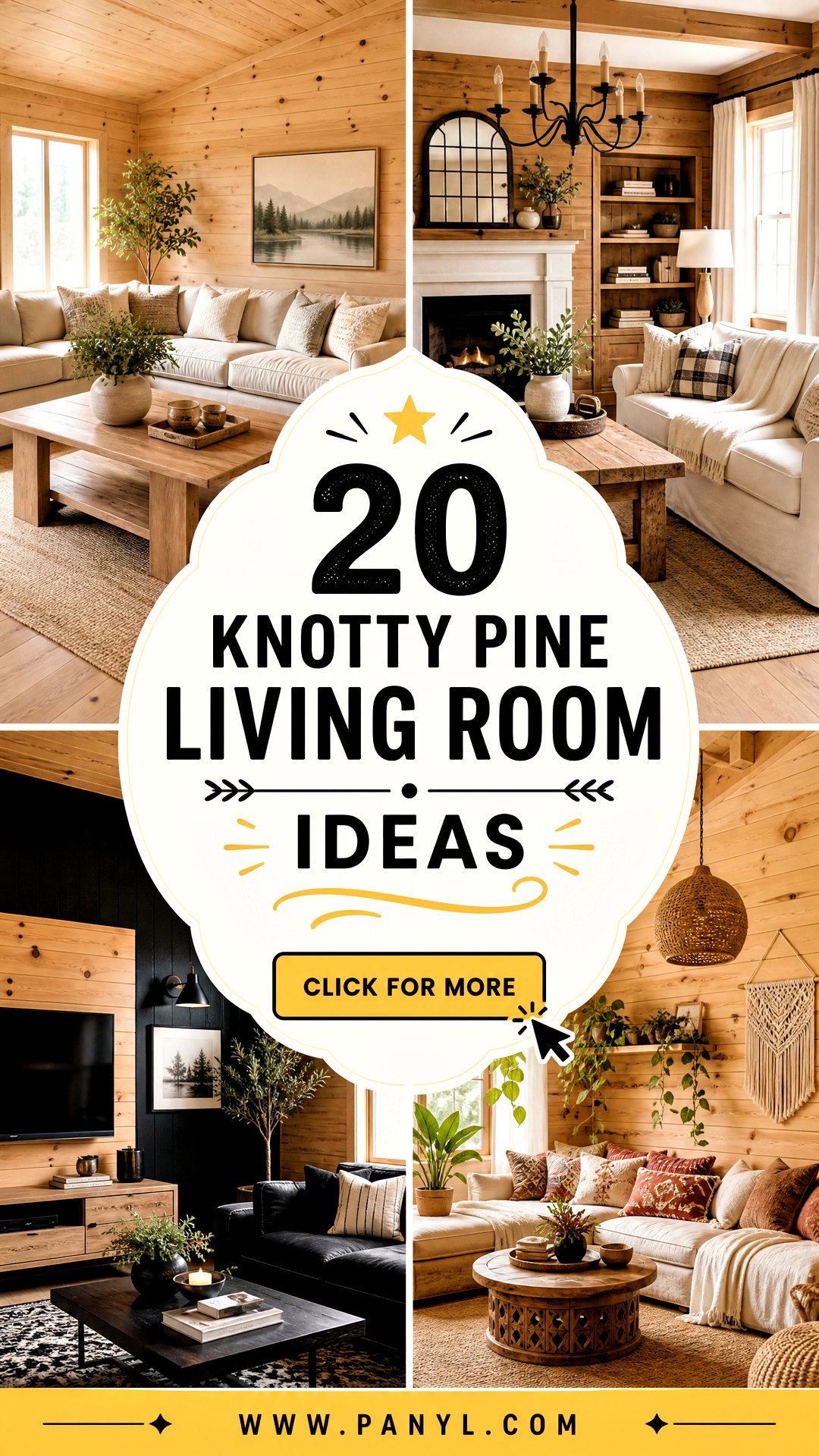 20 Knotty Pine Living Room Ideas for Rustic Cozy Style - 20 Knotty Pine Living Room Ideas for Rustic, Cozy Style