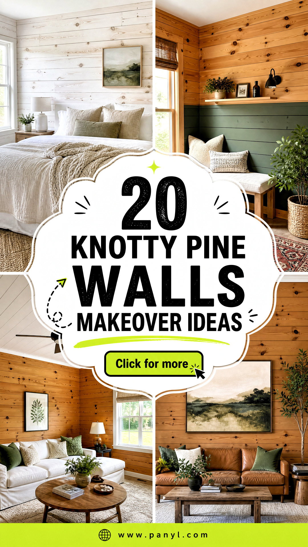 20 Knotty Pine Walls Makeover Ideas for a Bright Fresh New Look - 20 Knotty Pine Walls Makeover Ideas for a Bright, Fresh New Look
