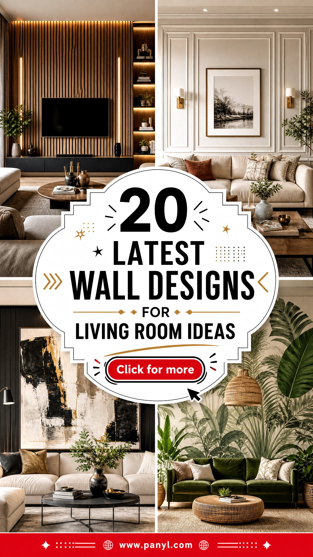 20 Latest Wall Designs for Living Room Ideas to Try Now - 20 Latest Wall Designs for Living Room Ideas to Try Now