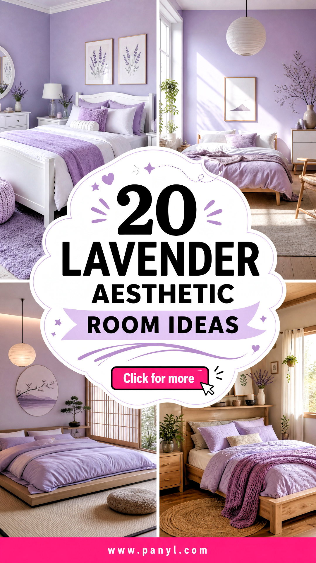 20 Lavender Aesthetic Room Ideas for a Dreamy Bedroom Retreat - 20 Lavender Aesthetic Room Ideas for a Dreamy Bedroom Retreat