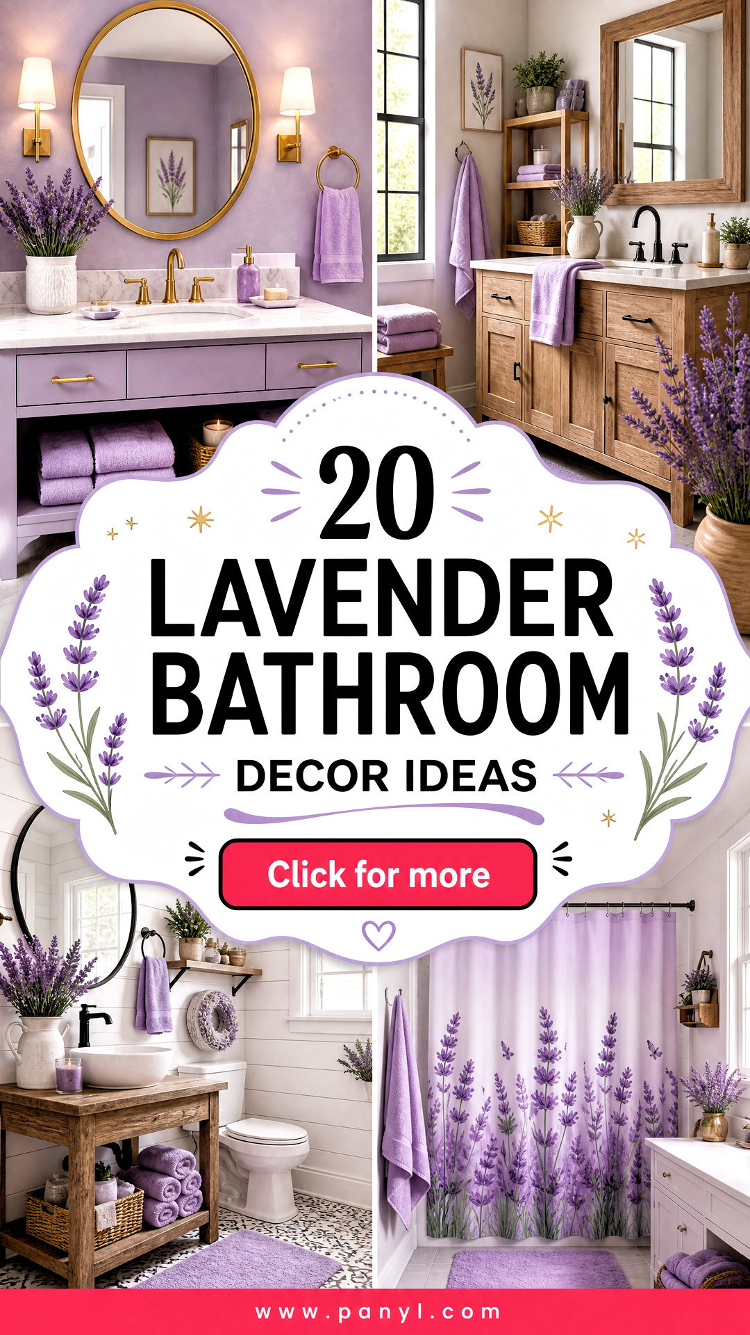 20 Lavender Bathroom Decor Ideas for a Charming Spa-Like Retreat - 20 Lavender Bathroom Decor Ideas for a Charming Spa-Like Retreat