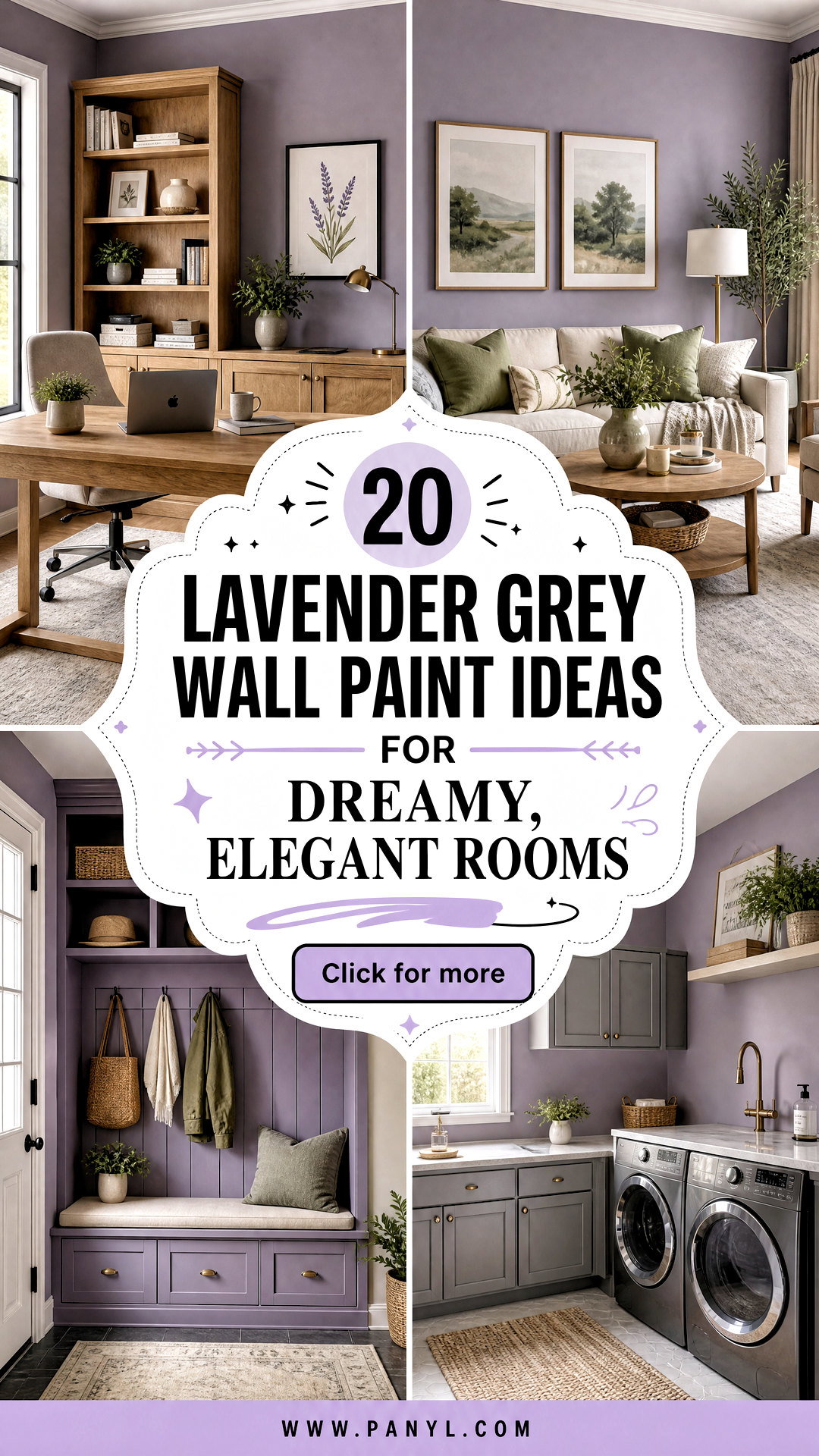 20 Lavender Grey Wall Paint Ideas for Dreamy Elegant Rooms - 20 Lavender Grey Wall Paint Ideas for Dreamy, Elegant Rooms