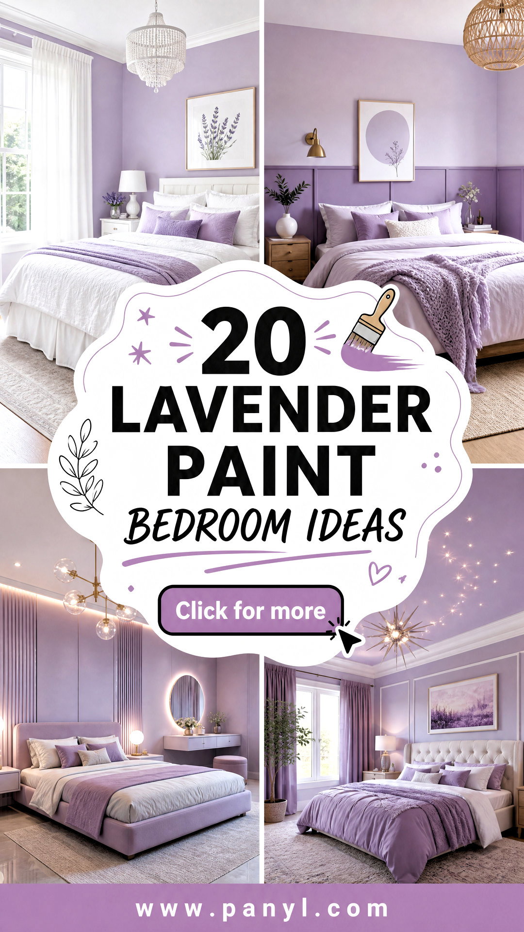 20 Lavender Paint Bedroom Ideas for a Soft Serene Retreat - 20 Lavender Paint Bedroom Ideas for a Soft, Serene Retreat