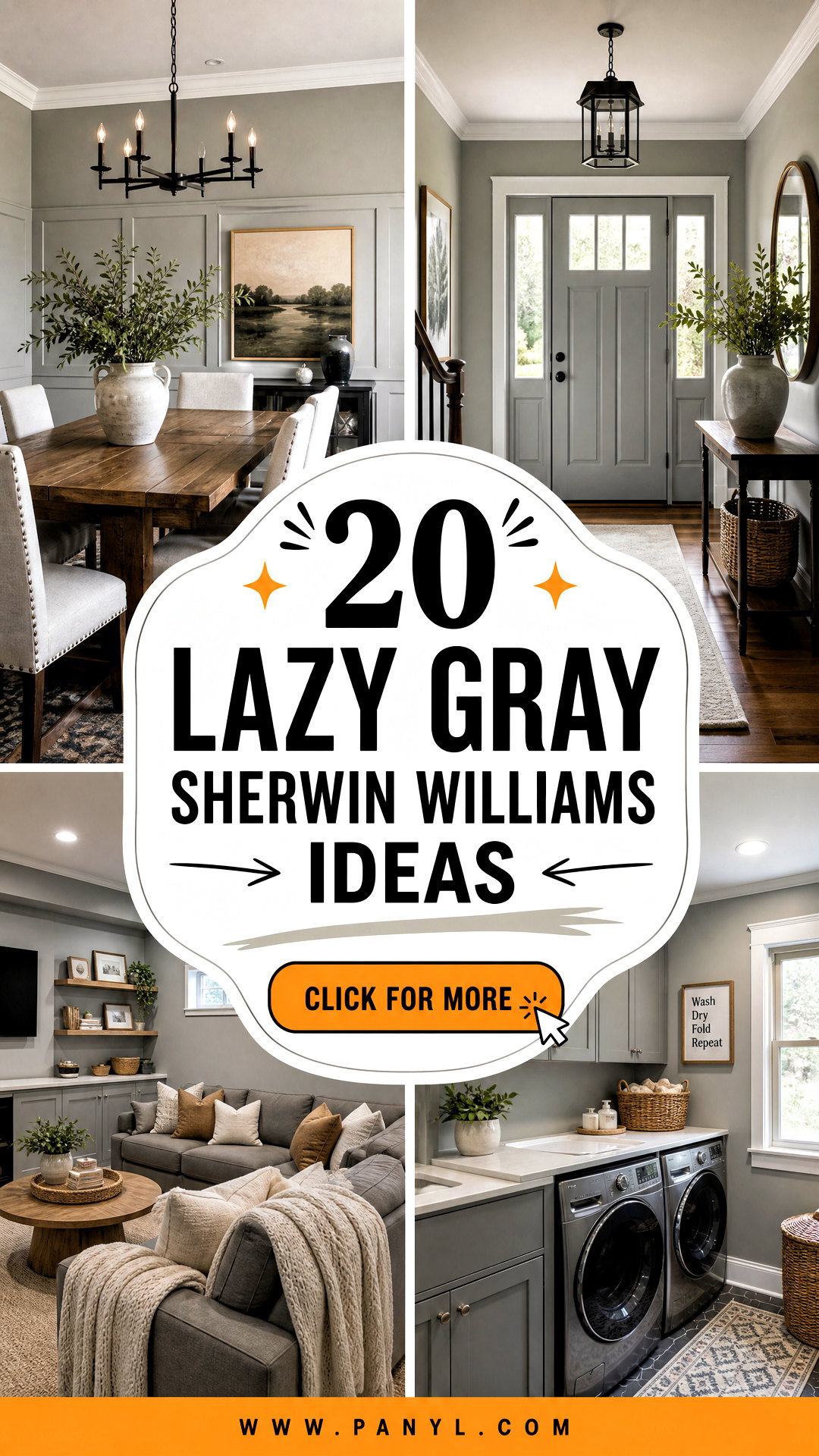 20 Lazy Gray Sherwin Williams Ideas for a Timeless Cozy Home - 20 Lazy Gray Sherwin Williams Ideas for a Timeless, Cozy Home