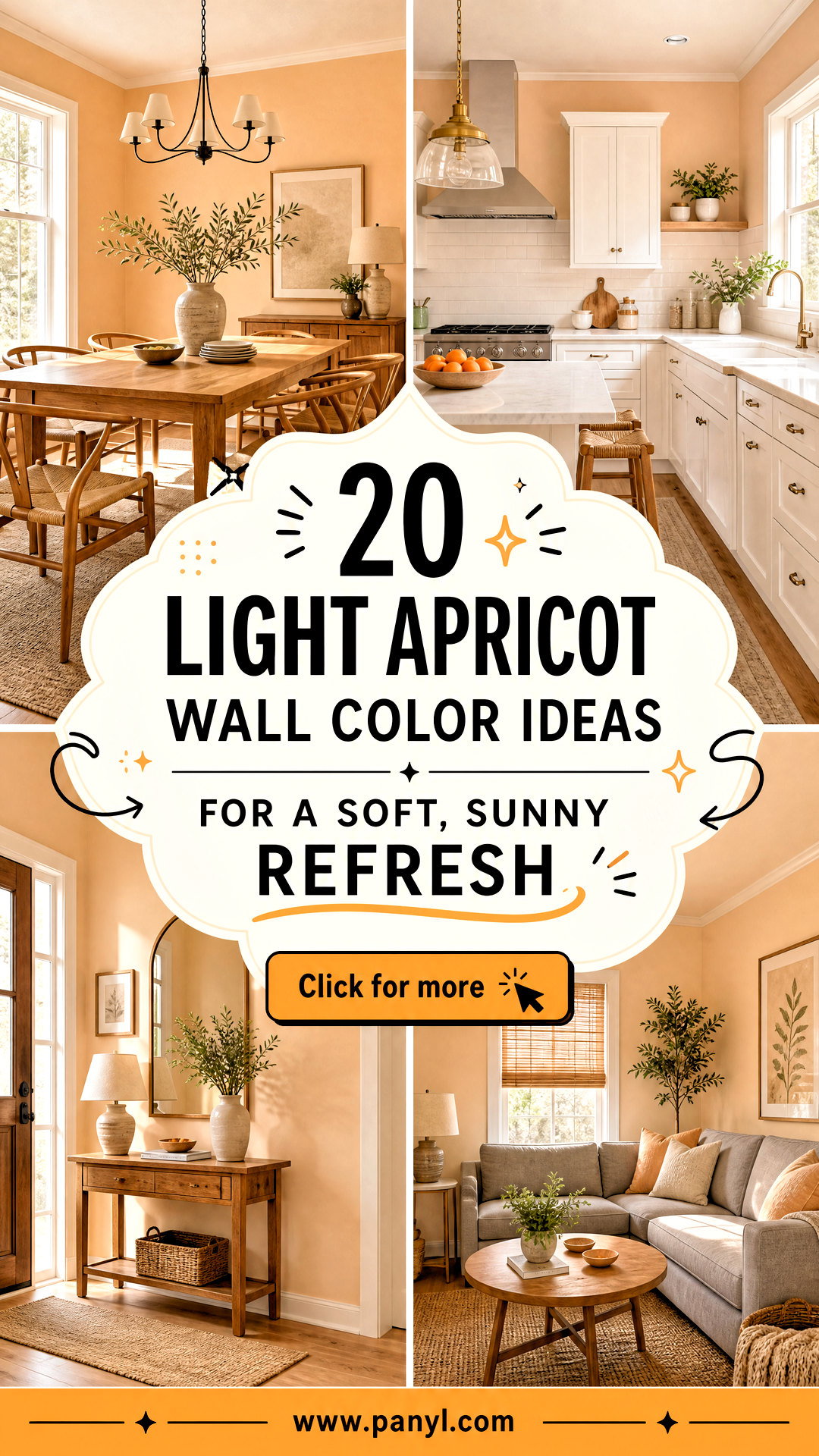 20 Light Apricot Wall Color Ideas for a Soft Sunny Refresh - 20 Light Apricot Wall Color Ideas for a Soft, Sunny Refresh