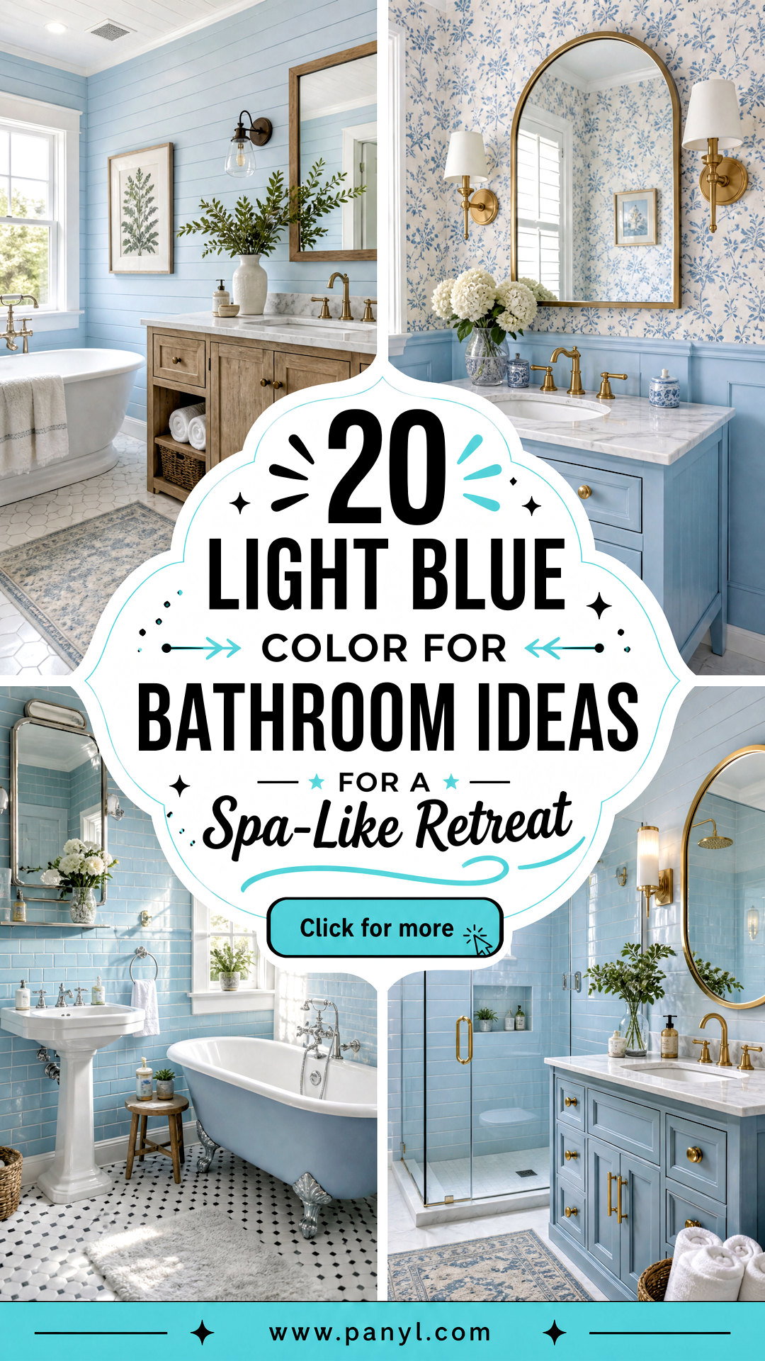 20 Light Blue Color For Bathroom Ideas for a Spa-Like Retreat - 20 Light Blue Color For Bathroom Ideas for a Spa-Like Retreat