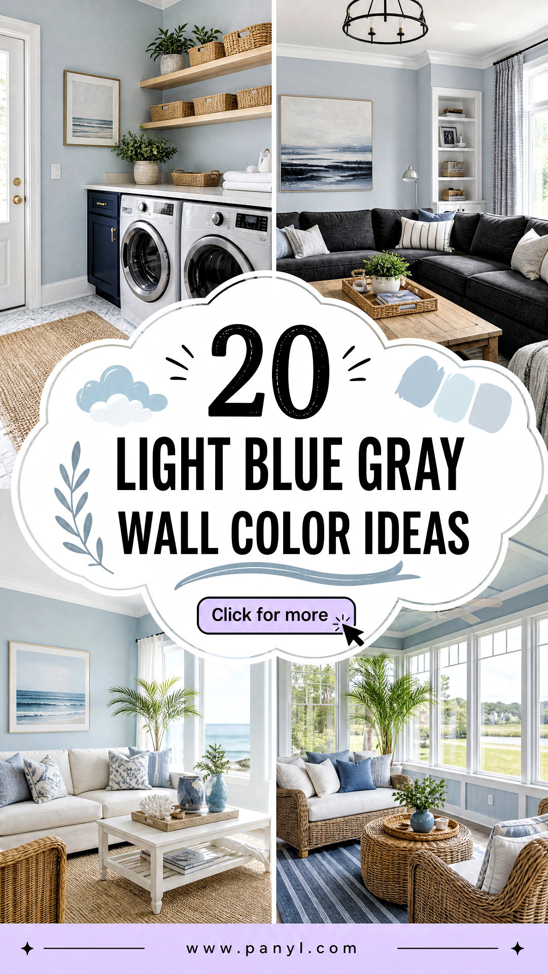 20 Light Blue Gray Wall Color Ideas for Serene Modern Rooms - 20 Light Blue Gray Wall Color Ideas for Serene Modern Rooms