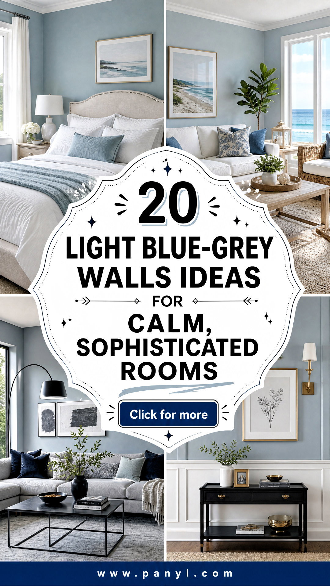 20 Light Blue-Grey Walls Ideas for Calm Sophisticated Rooms - 20 Light Blue-Grey Walls Ideas for Calm, Sophisticated Rooms