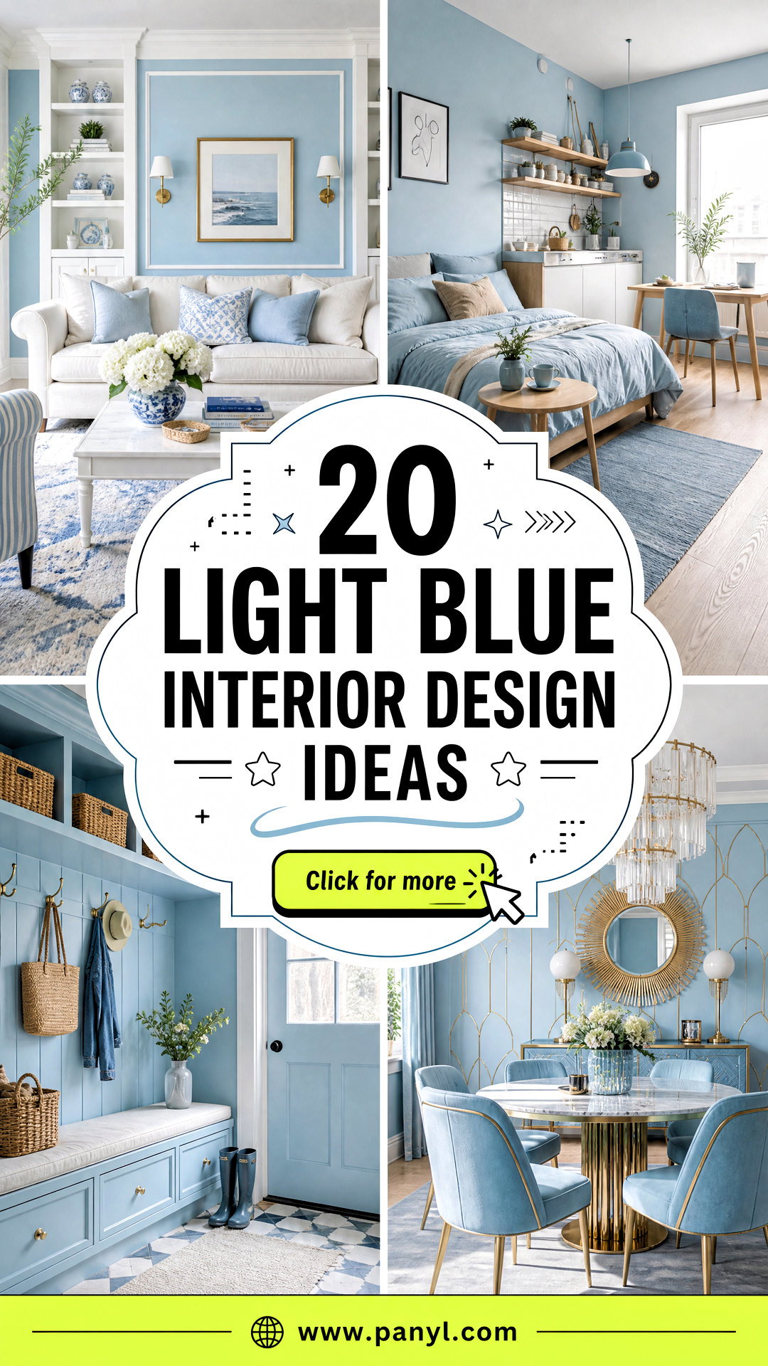20 Light Blue Interior Design Ideas for a Fresh Modern Home - 20 Light Blue Interior Design Ideas for a Fresh Modern Home