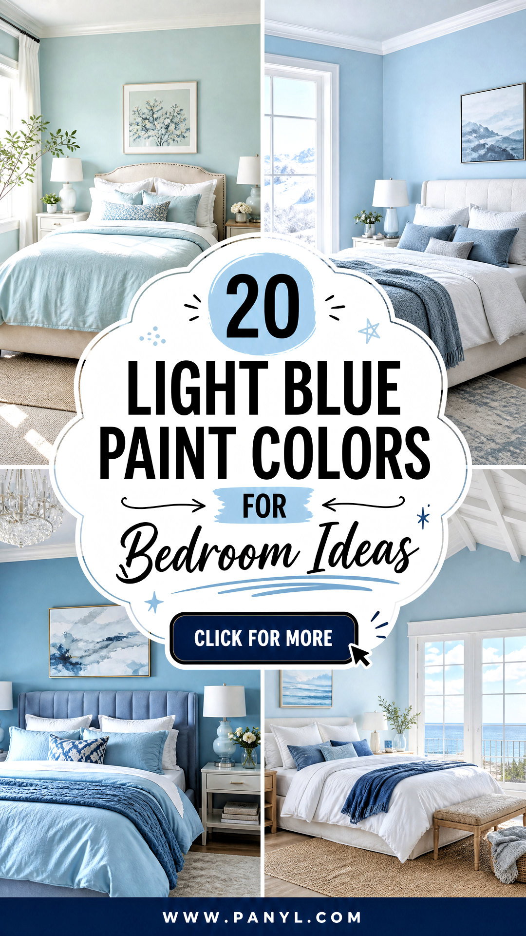20 Light Blue Paint Colors for Bedroom Ideas Youll Love - 20 Light Blue Paint Colors for Bedroom Ideas You’ll Love
