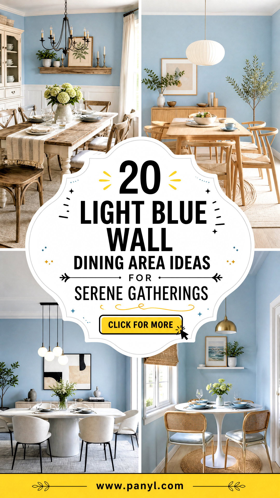 20 Light Blue Wall Dining Area Ideas for Serene Gatherings - 20 Light Blue Wall Dining Area Ideas for Serene Gatherings