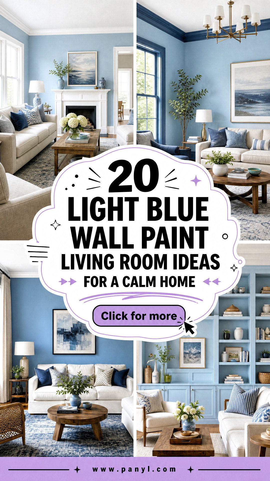 20 Light Blue Wall Paint Living Room Ideas for a Calm Home - 20 Light Blue Wall Paint Living Room Ideas for a Calm Home
