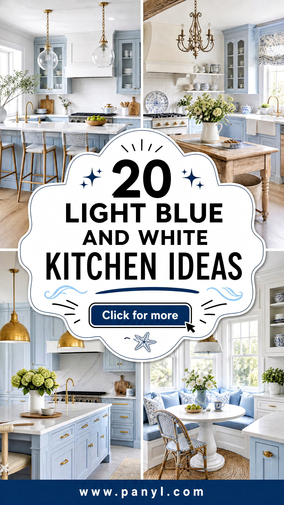 20 Light Blue and White Kitchen Ideas for a Fresh Coastal Look - 20 Light Blue and White Kitchen Ideas for a Fresh Coastal Look