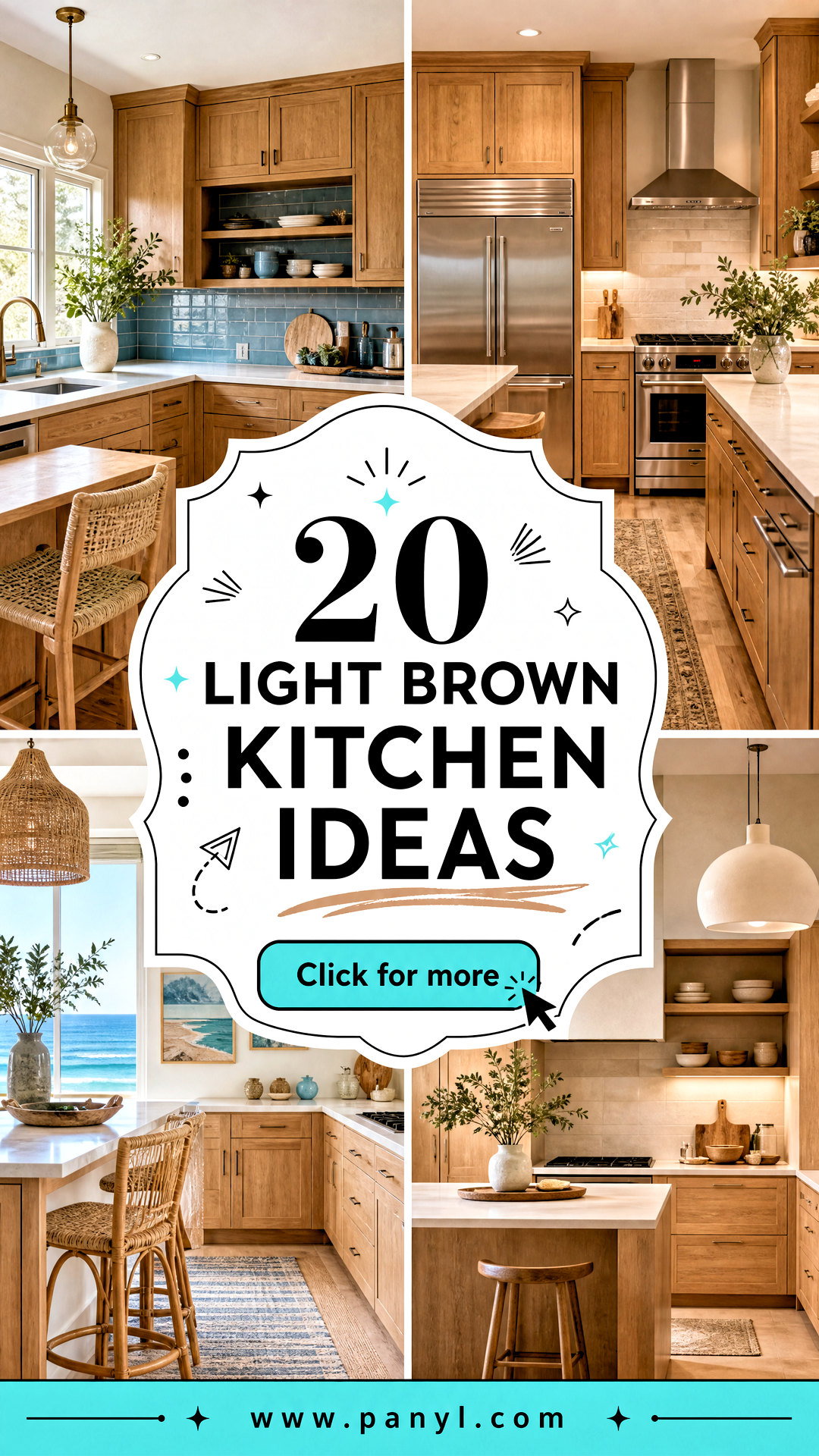 20 Light Brown Kitchen Ideas for a Warm Modern Refresh - 20 Light Brown Kitchen Ideas for a Warm, Modern Refresh