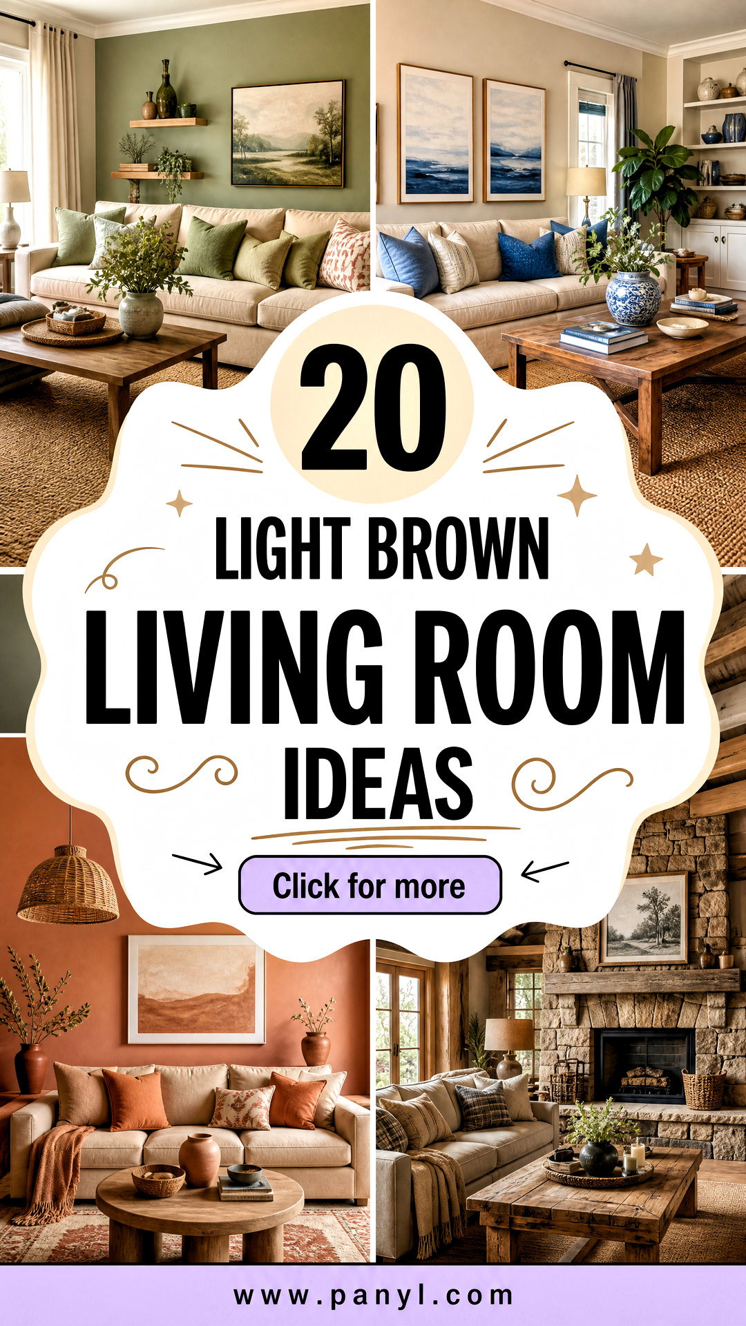 20 Light Brown Living Room Ideas for Cozy Modern Homes - 20 Light Brown Living Room Ideas for Cozy, Modern Homes
