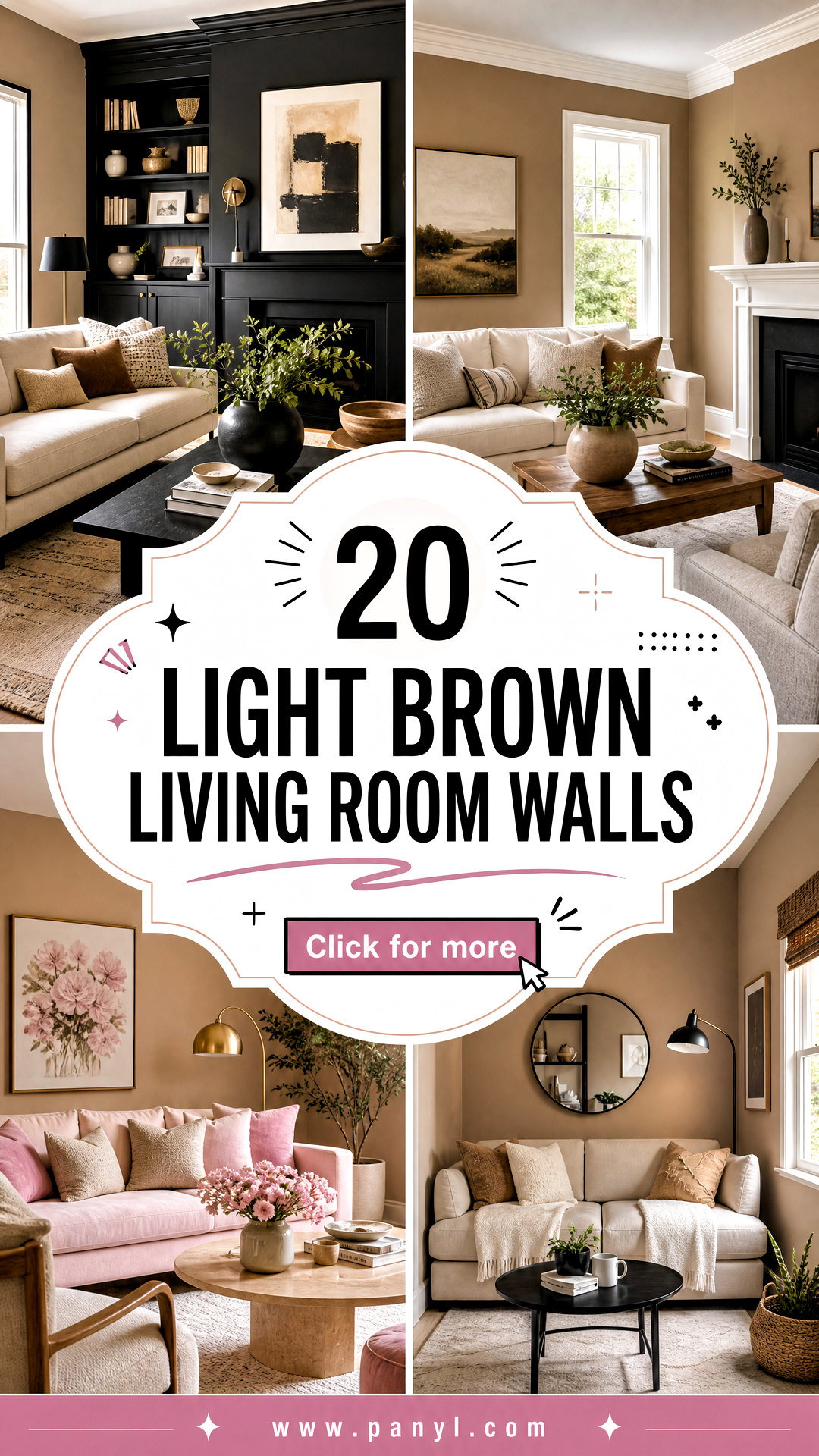 20 Light Brown Living Room Walls for a Cozy Polished Look - 20 Light Brown Living Room Walls for a Cozy, Polished Look