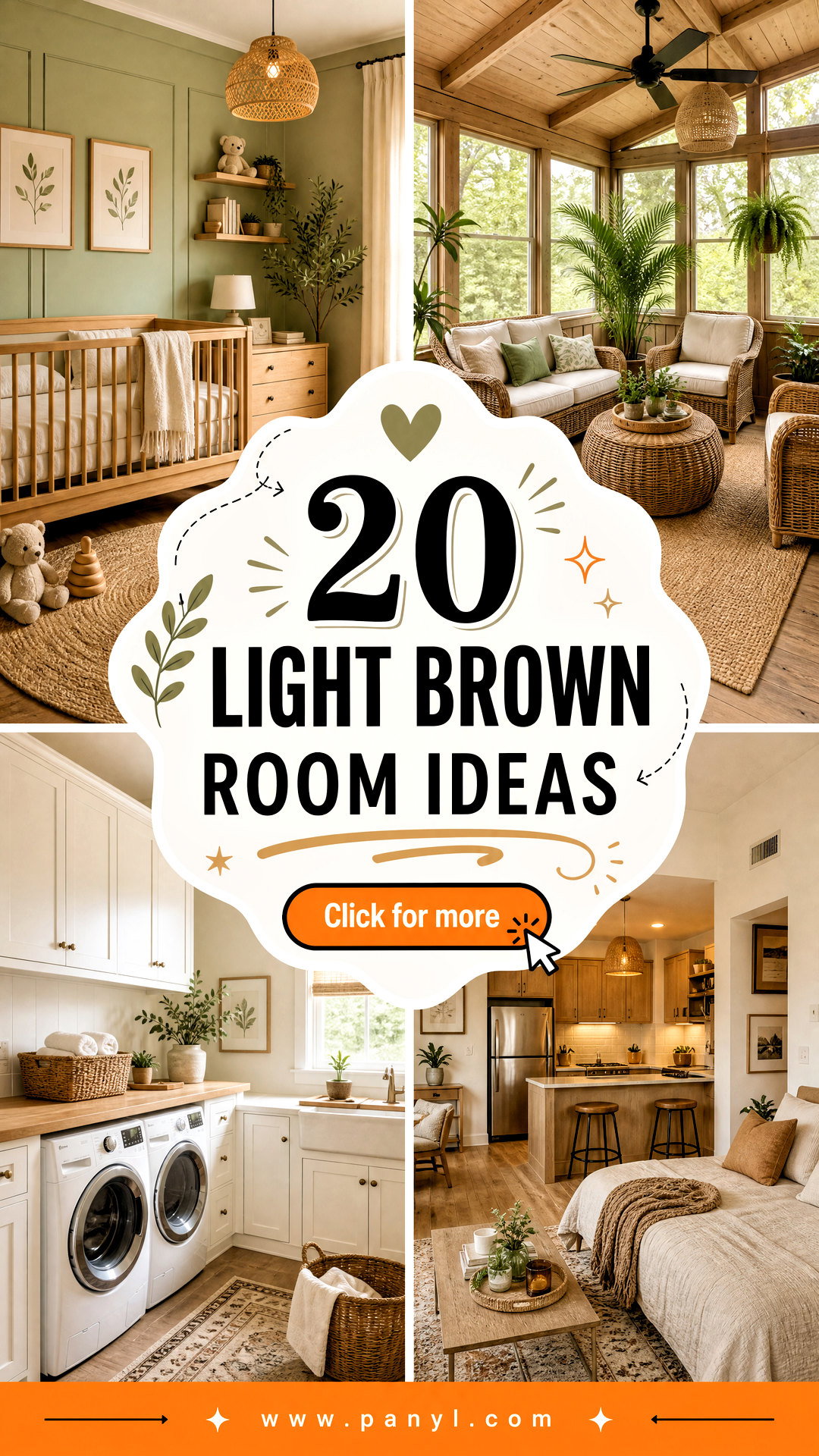 20 Light Brown Room Ideas for a Warm Calm and Timeless Home - 20 Light Brown Room Ideas for a Warm, Calm, and Timeless Home