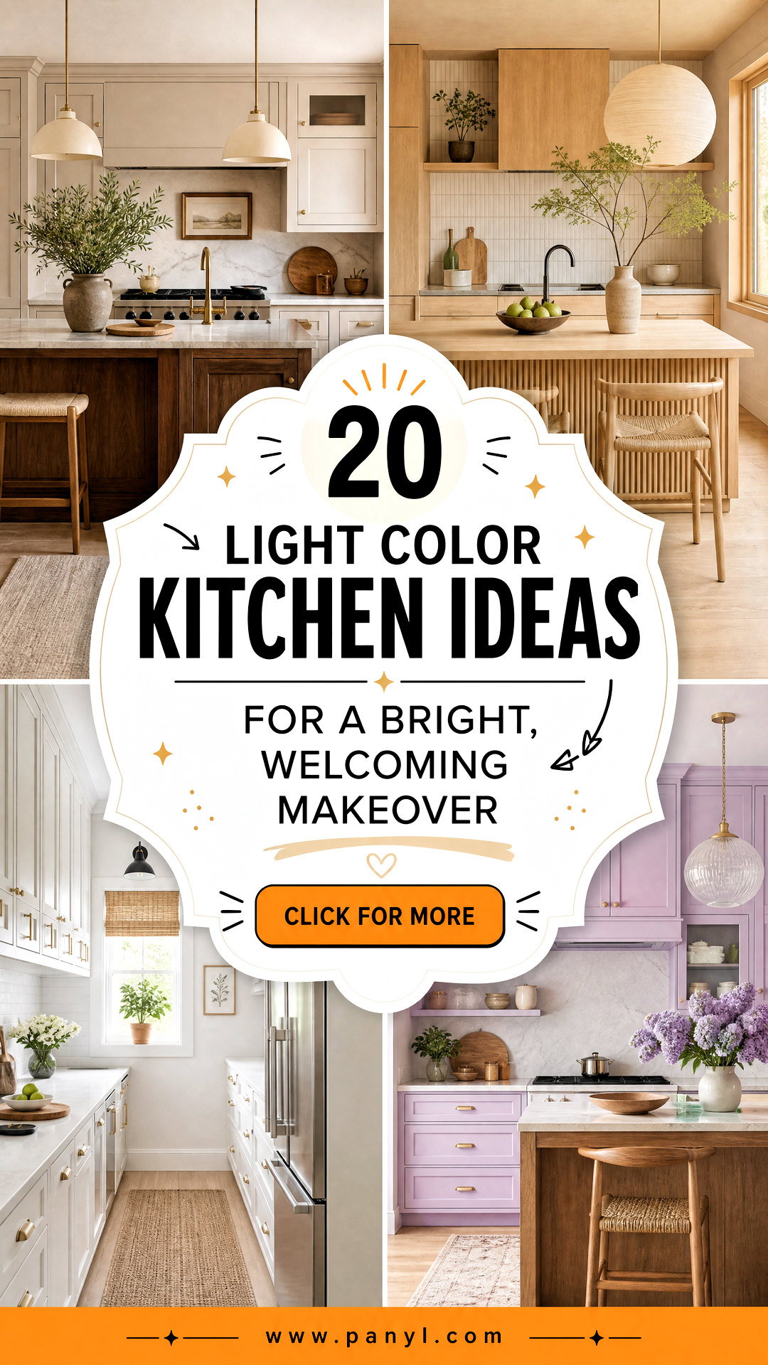20 Light Color Kitchen Ideas for a Bright Welcoming Makeover - 20 Light Color Kitchen Ideas for a Bright, Welcoming Makeover