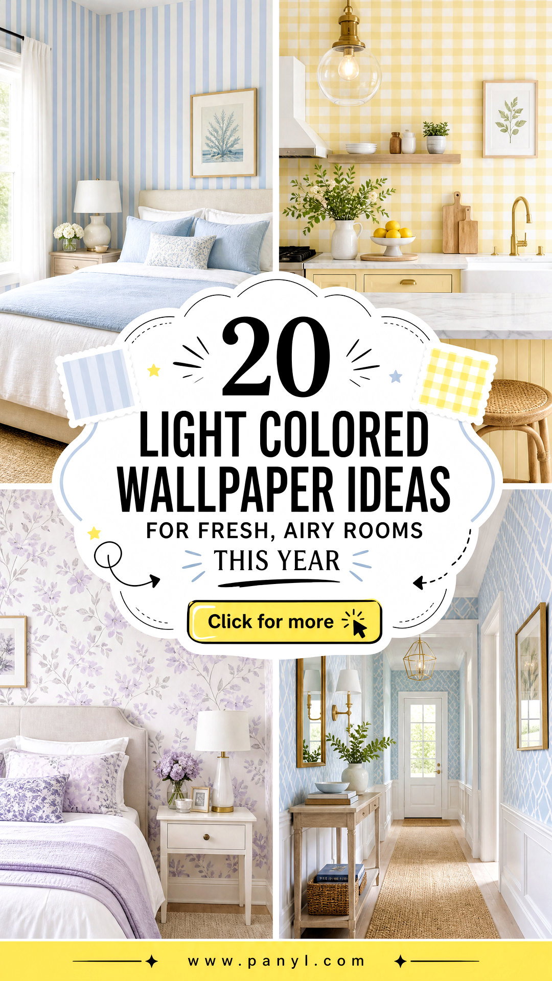 20 Light Colored Wallpaper Ideas for Fresh Airy Rooms This Year - 20 Light Colored Wallpaper Ideas for Fresh, Airy Rooms This Year