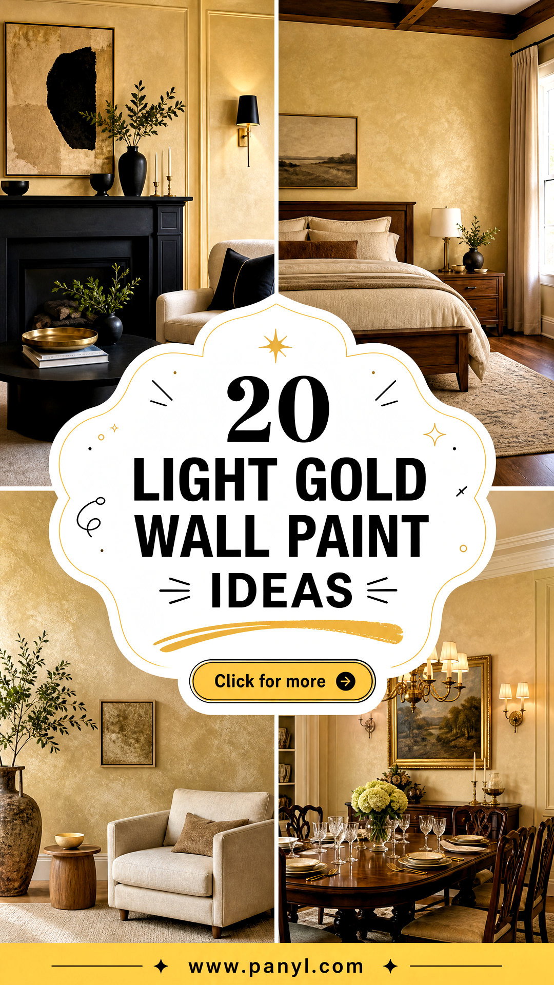 20 Light Gold Wall Paint Ideas for a Warm Luxe Glow at Home - 20 Light Gold Wall Paint Ideas for a Warm, Luxe Glow at Home