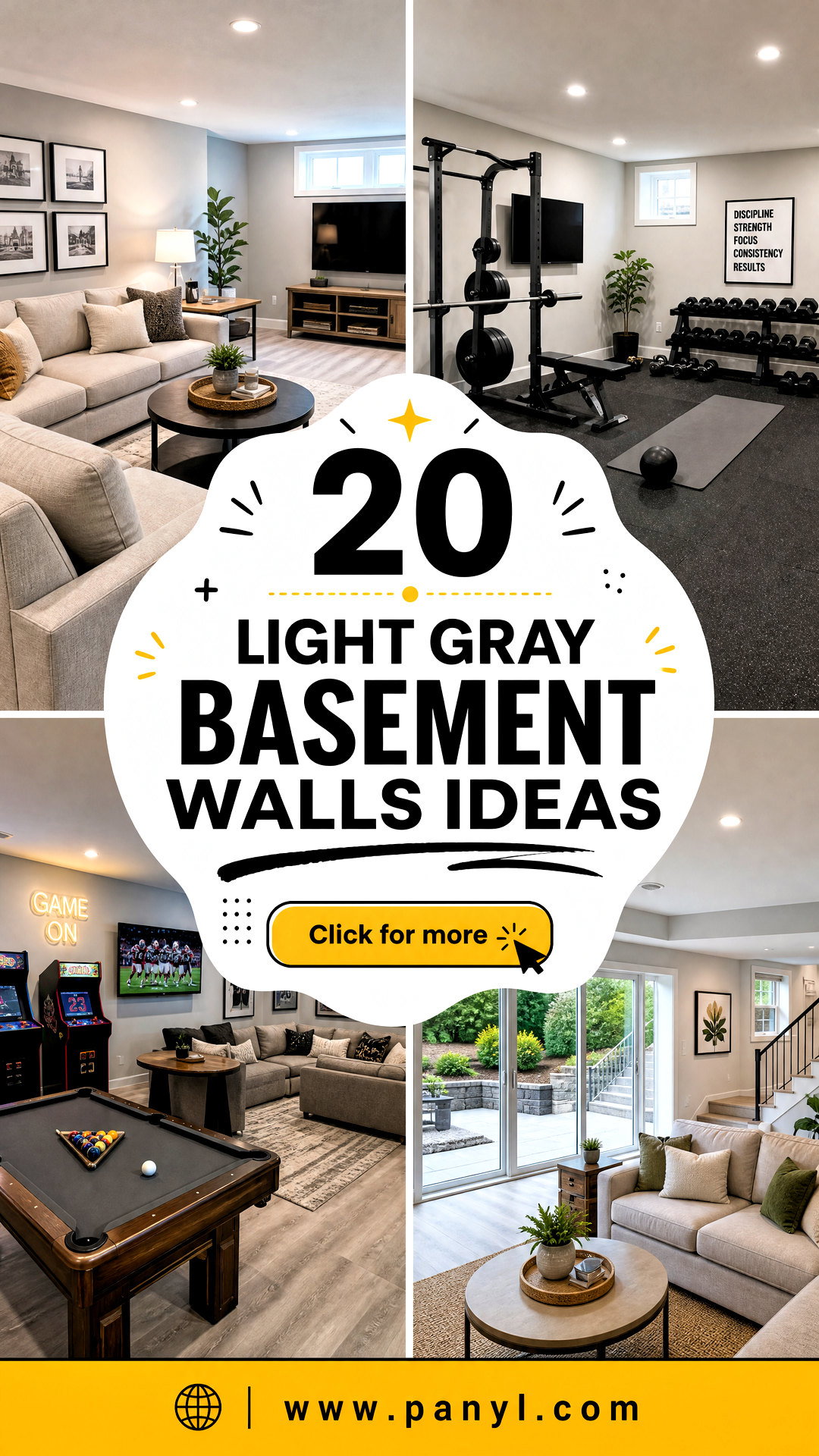 20 Light Gray Basement Walls for a Brighter Cozier Lower Level - 20 Light Gray Basement Walls for a Brighter, Cozier Lower Level