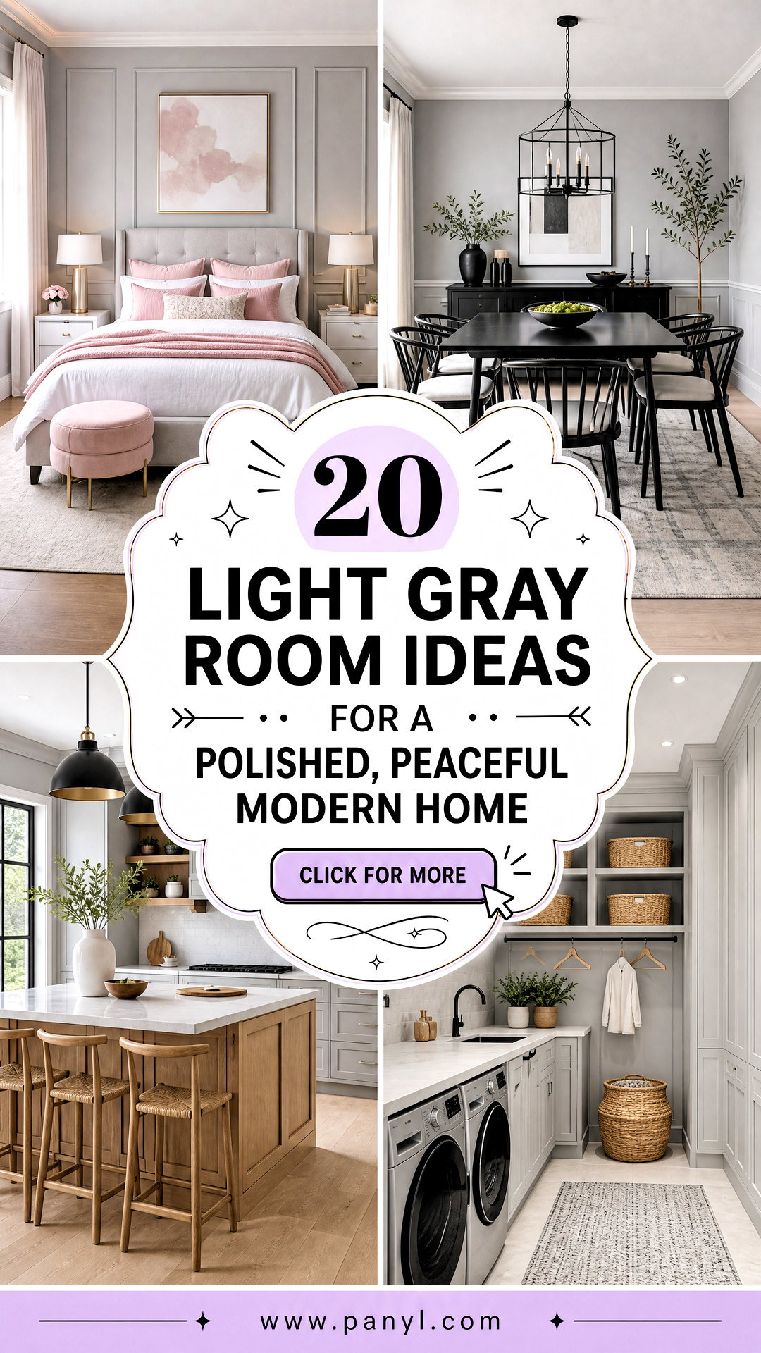 20 Light Gray Room Ideas for a Polished Peaceful Modern Home - 20 Light Gray Room Ideas for a Polished, Peaceful Modern Home