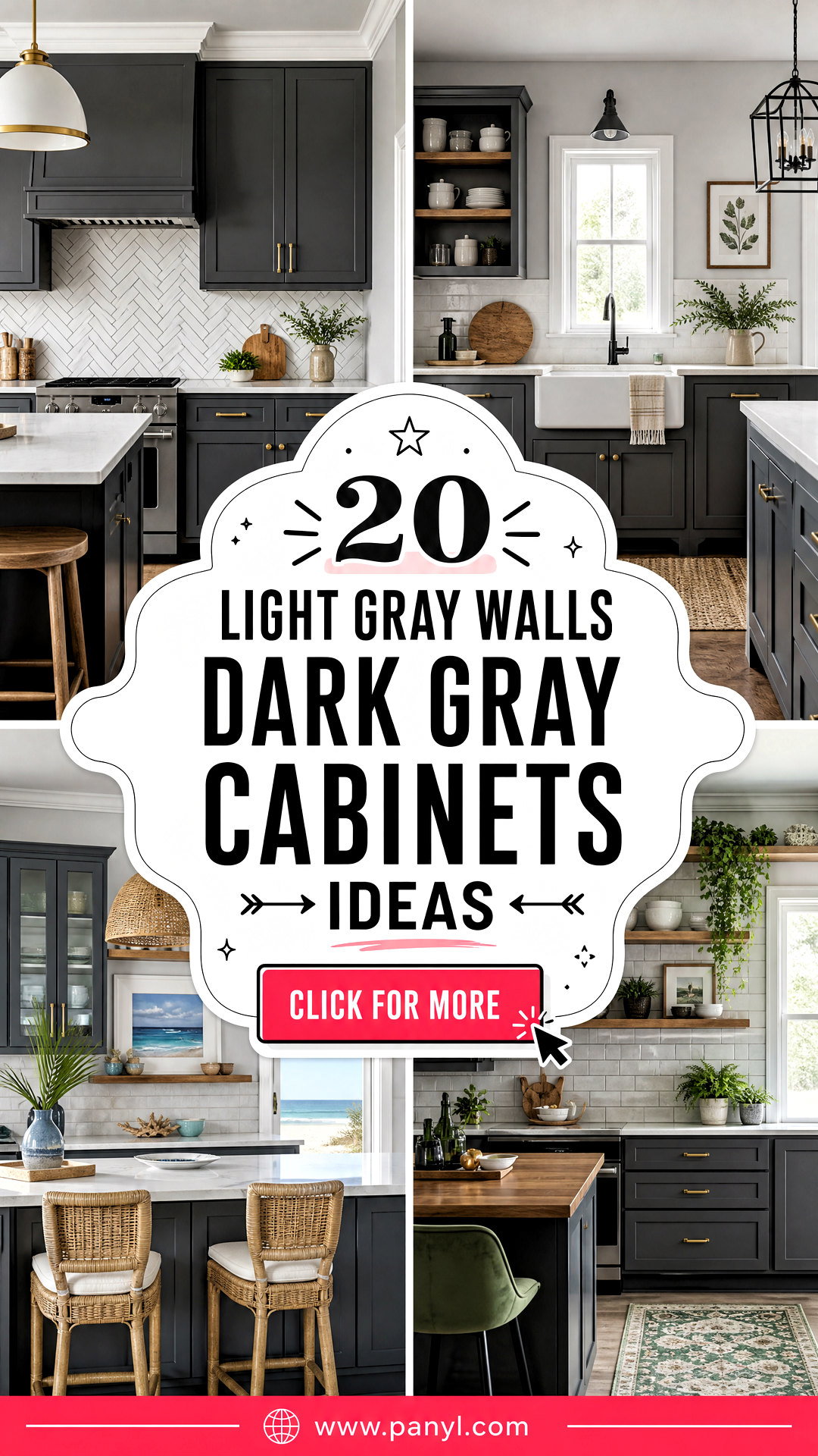 20 Light Gray Walls Dark Gray Cabinets for a Sleek Layered Look - 20 Light Gray Walls Dark Gray Cabinets for a Sleek, Layered Look