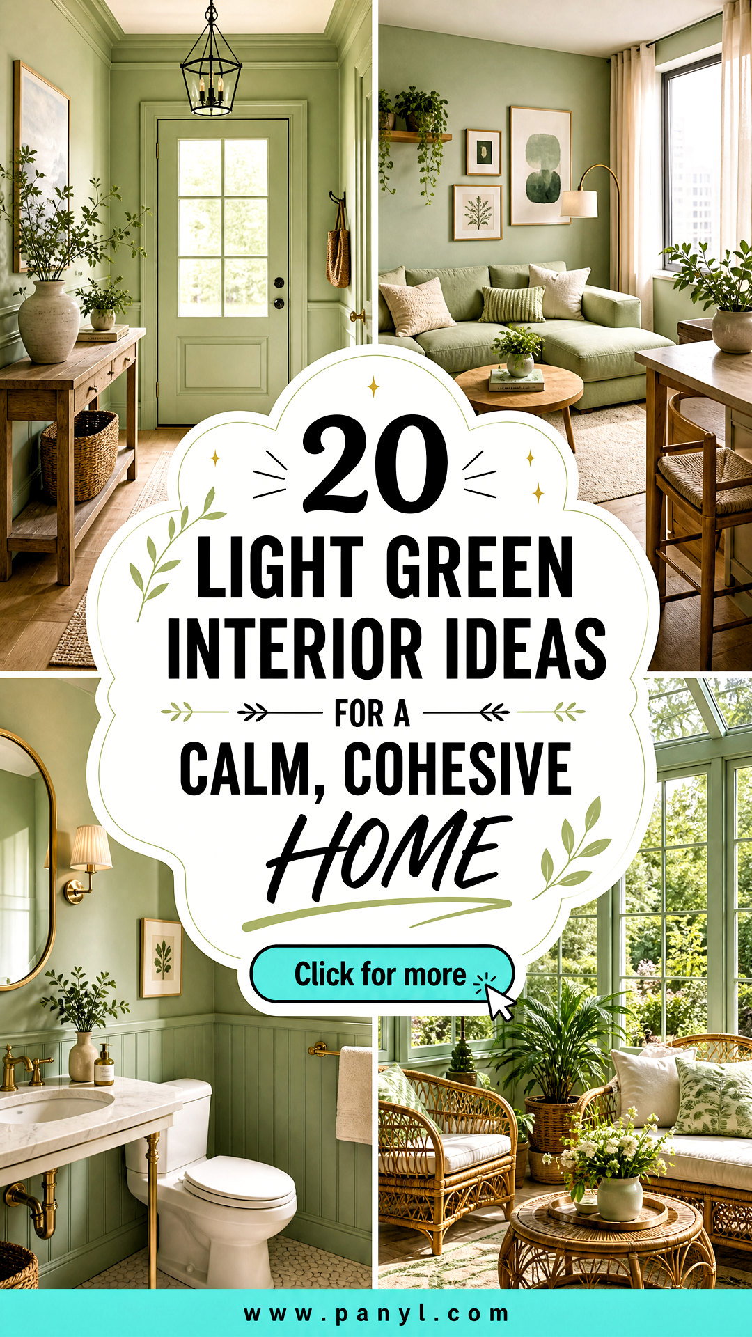 20 Light Green Interior Ideas for a Calm Cohesive Home - 20 Light Green Interior Ideas for a Calm, Cohesive Home