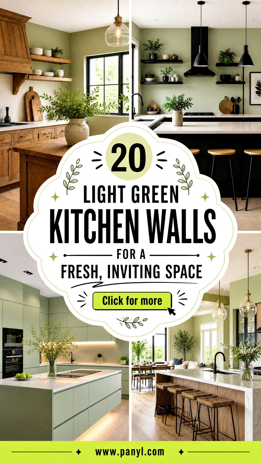 20 Light Green Kitchen Walls for a Fresh Inviting Space - 20 Light Green Kitchen Walls for a Fresh, Inviting Space