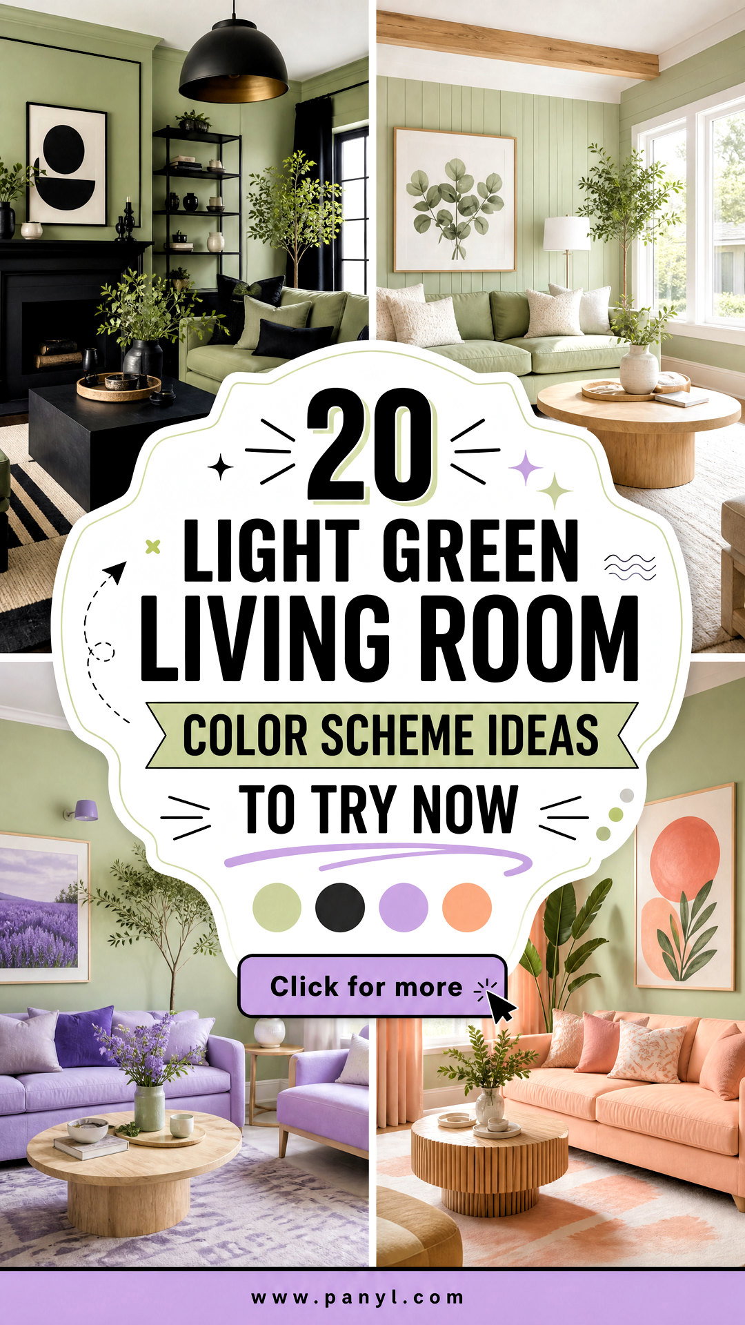 20 Light Green Living Room Color Scheme Ideas to Try Now - 20 Light Green Living Room Color Scheme Ideas to Try Now