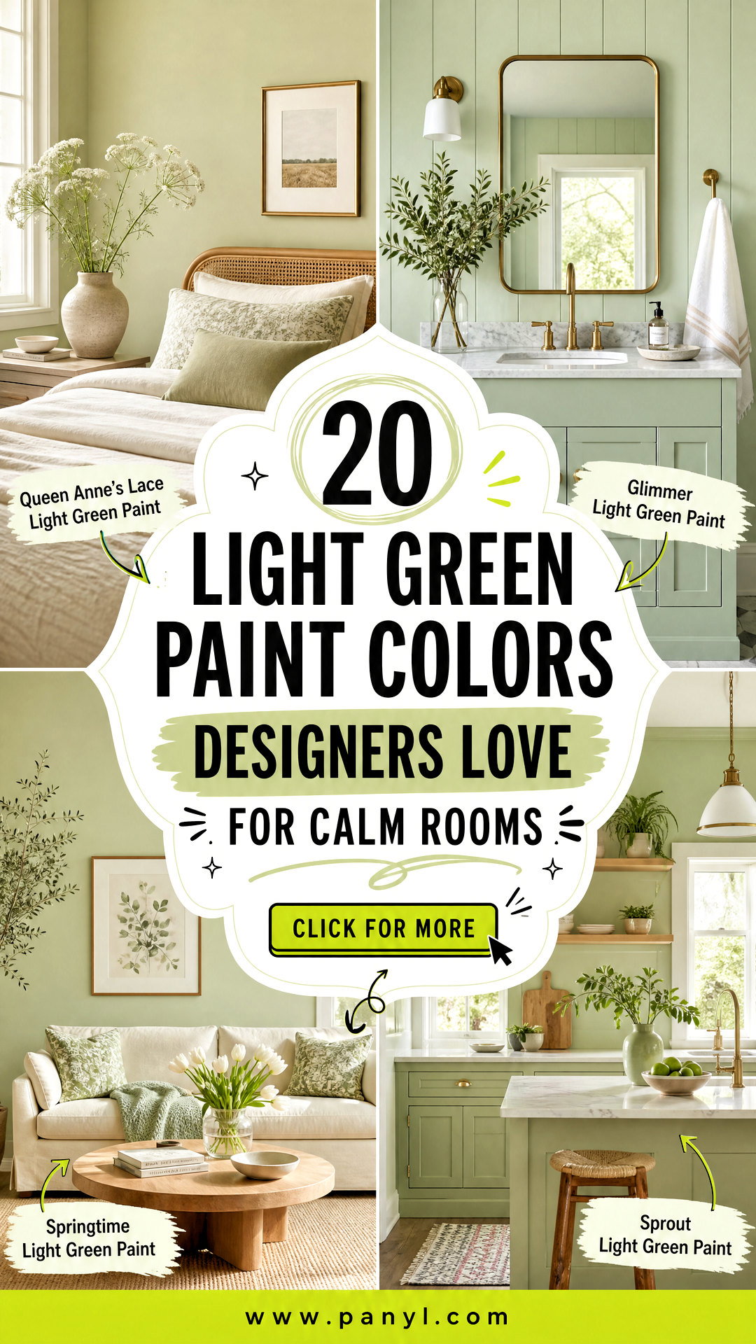 20 Light Green Paint Colors Designers Love for Calm Rooms - 20 Light Green Paint Colors Designers Love for Calm Rooms
