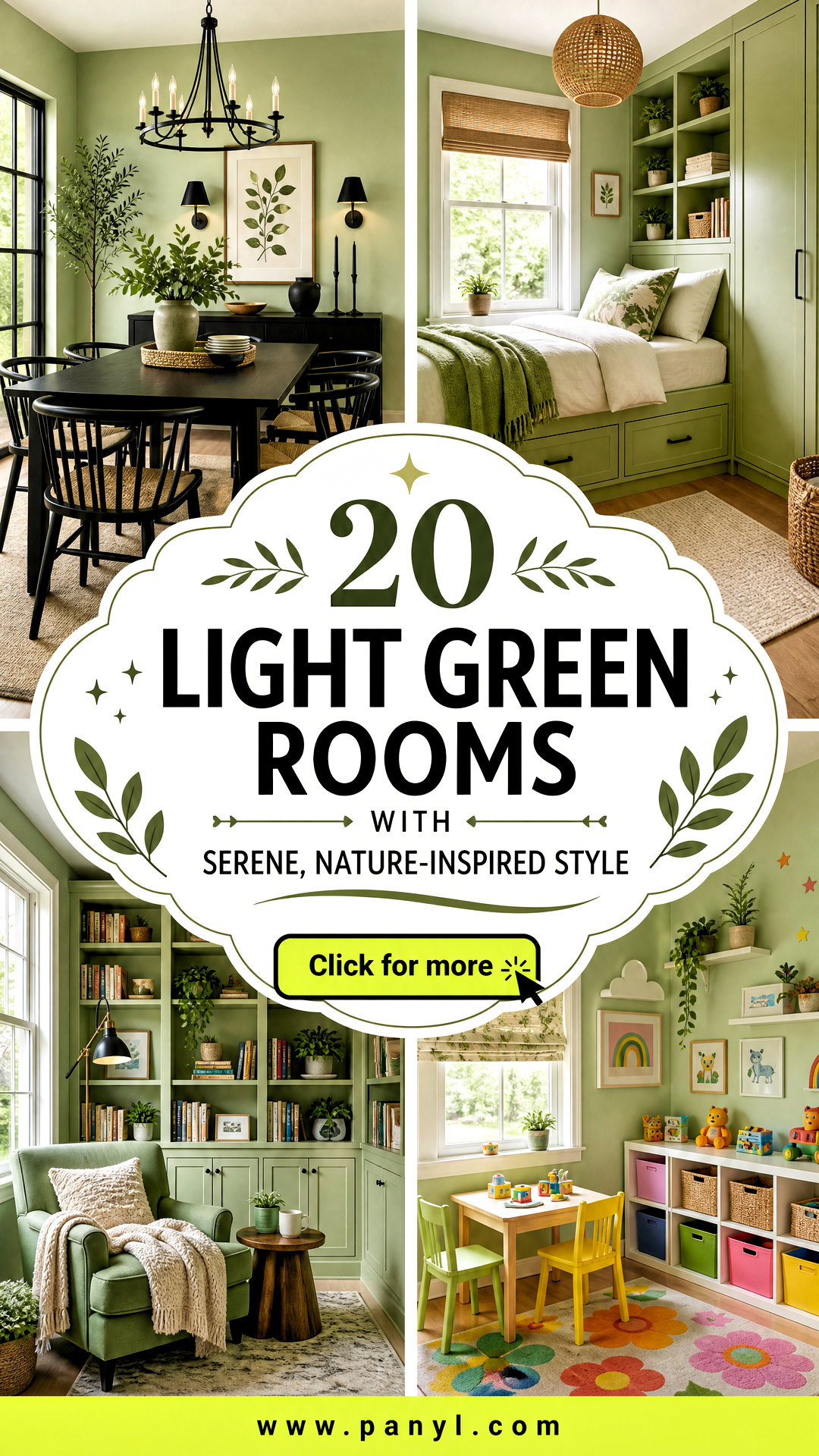 20 Light Green Rooms With Serene Nature-Inspired Style - 20 Light Green Rooms With Serene, Nature-Inspired Style