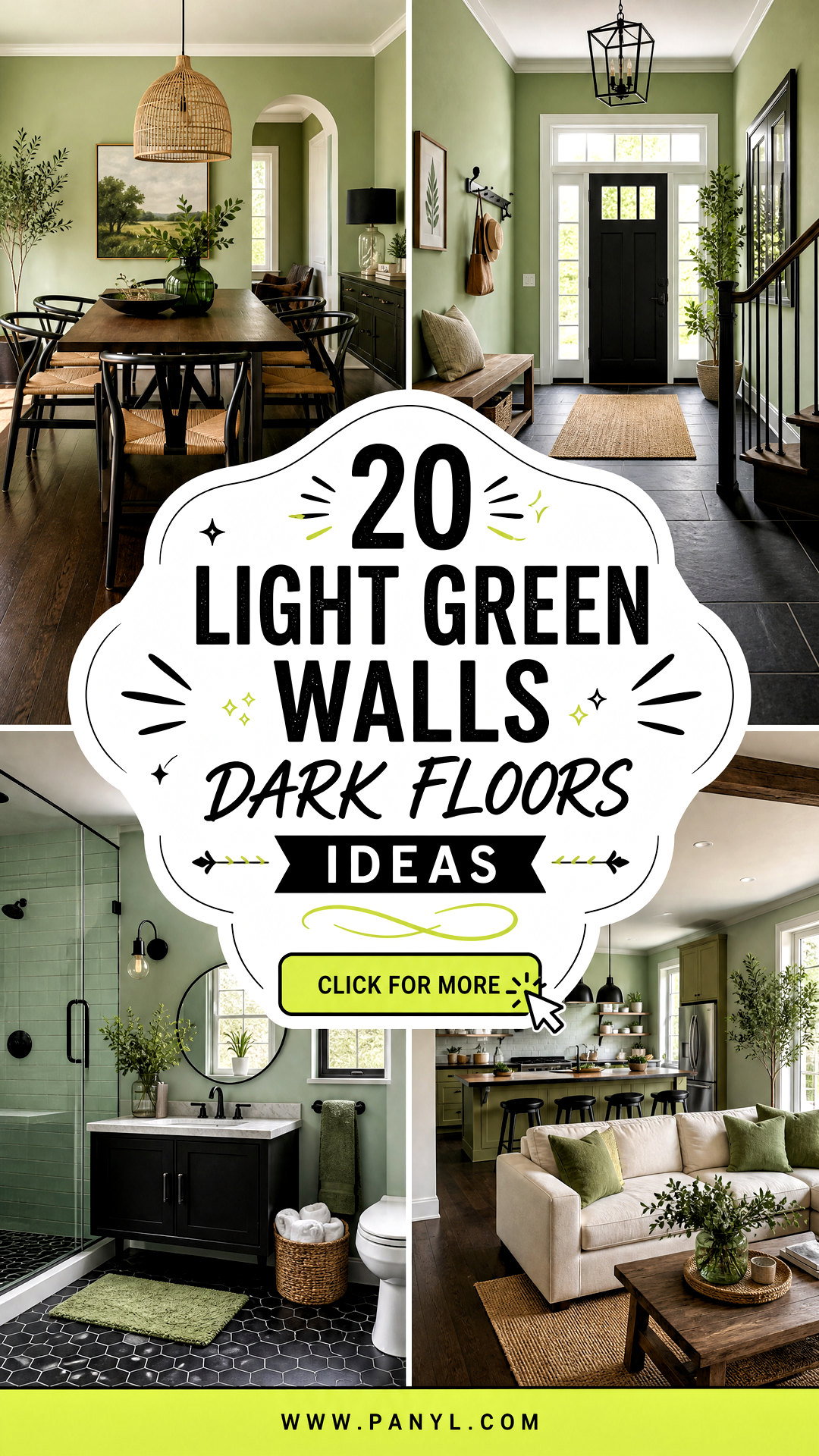 20 Light Green Walls Dark Floors for Bold Nature-Inspired Rooms - 20 Light Green Walls Dark Floors for Bold, Nature-Inspired Rooms