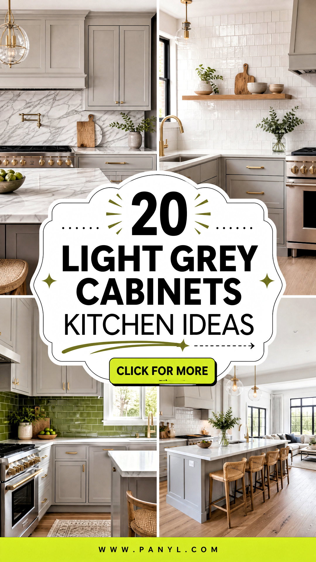 20 Light Grey Cabinets Kitchen Ideas for Timeless Style - 20 Light Grey Cabinets Kitchen Ideas for Timeless Style