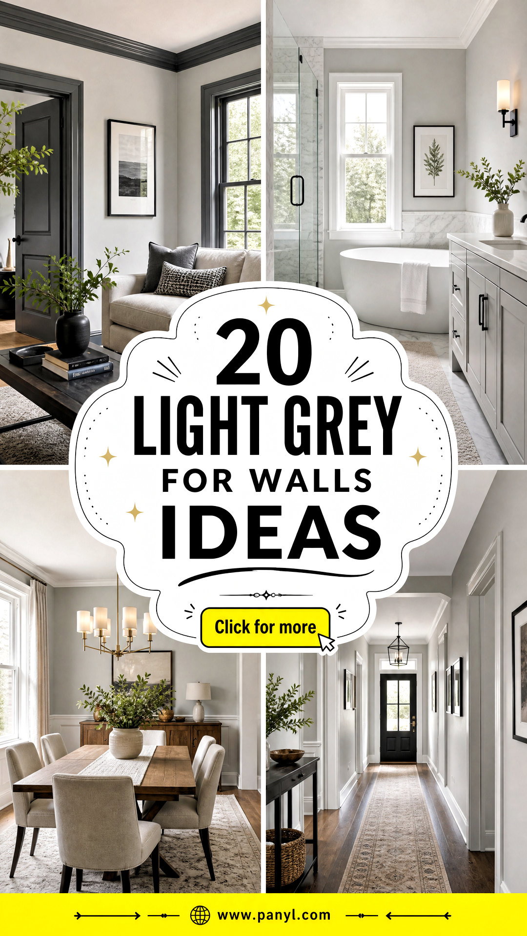 20 Light Grey For Walls Ideas for Bright Timeless Rooms - 20 Light Grey For Walls Ideas for Bright, Timeless Rooms