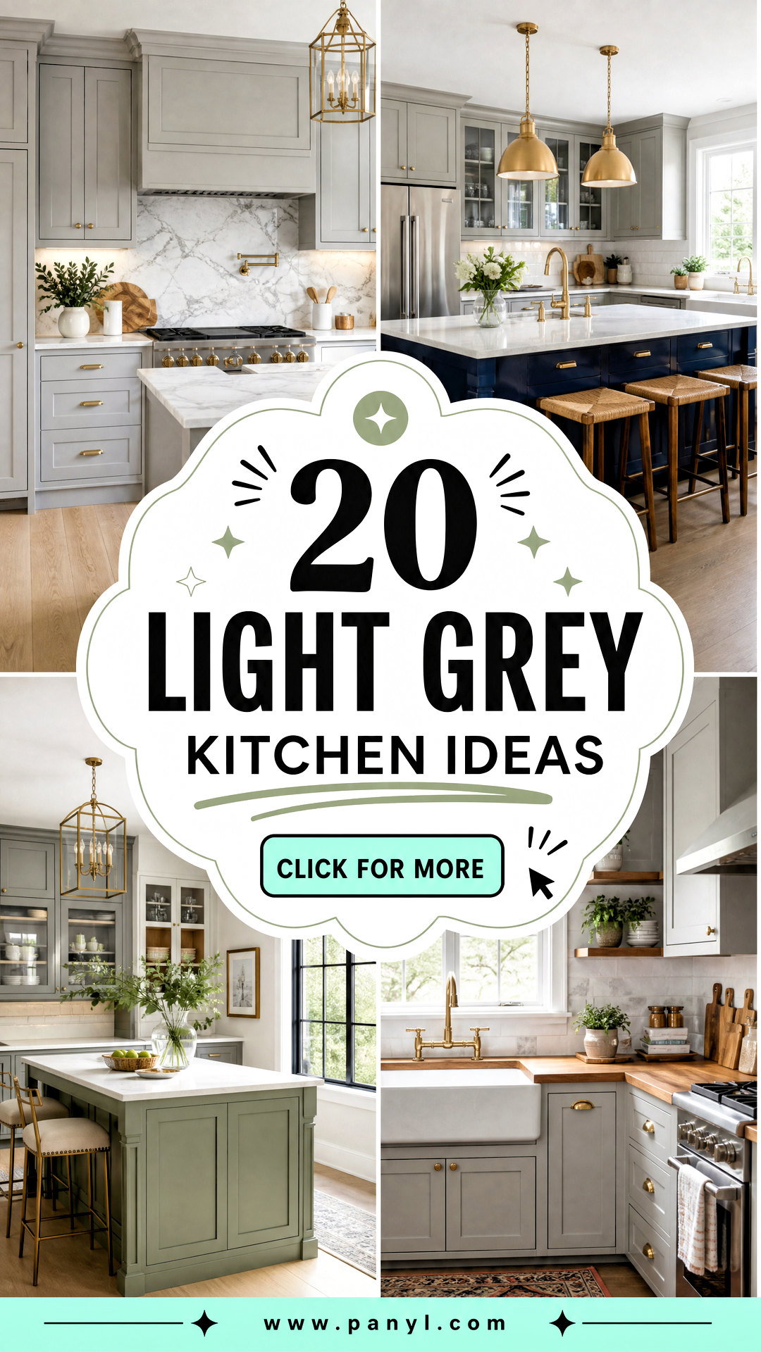 20 Light Grey Kitchen Ideas for a Bright Modern Refresh - 20 Light Grey Kitchen Ideas for a Bright, Modern Refresh
