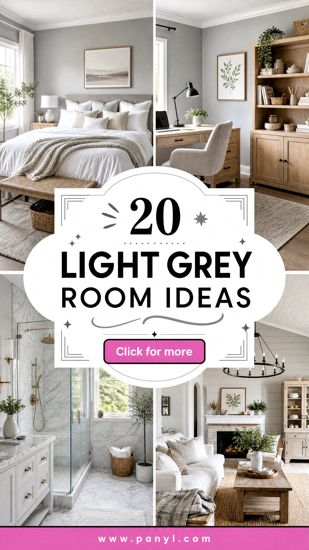 20 Light Grey Room Ideas for an Airy Timeless Makeover - 20 Light Grey Room Ideas for an Airy, Timeless Makeover