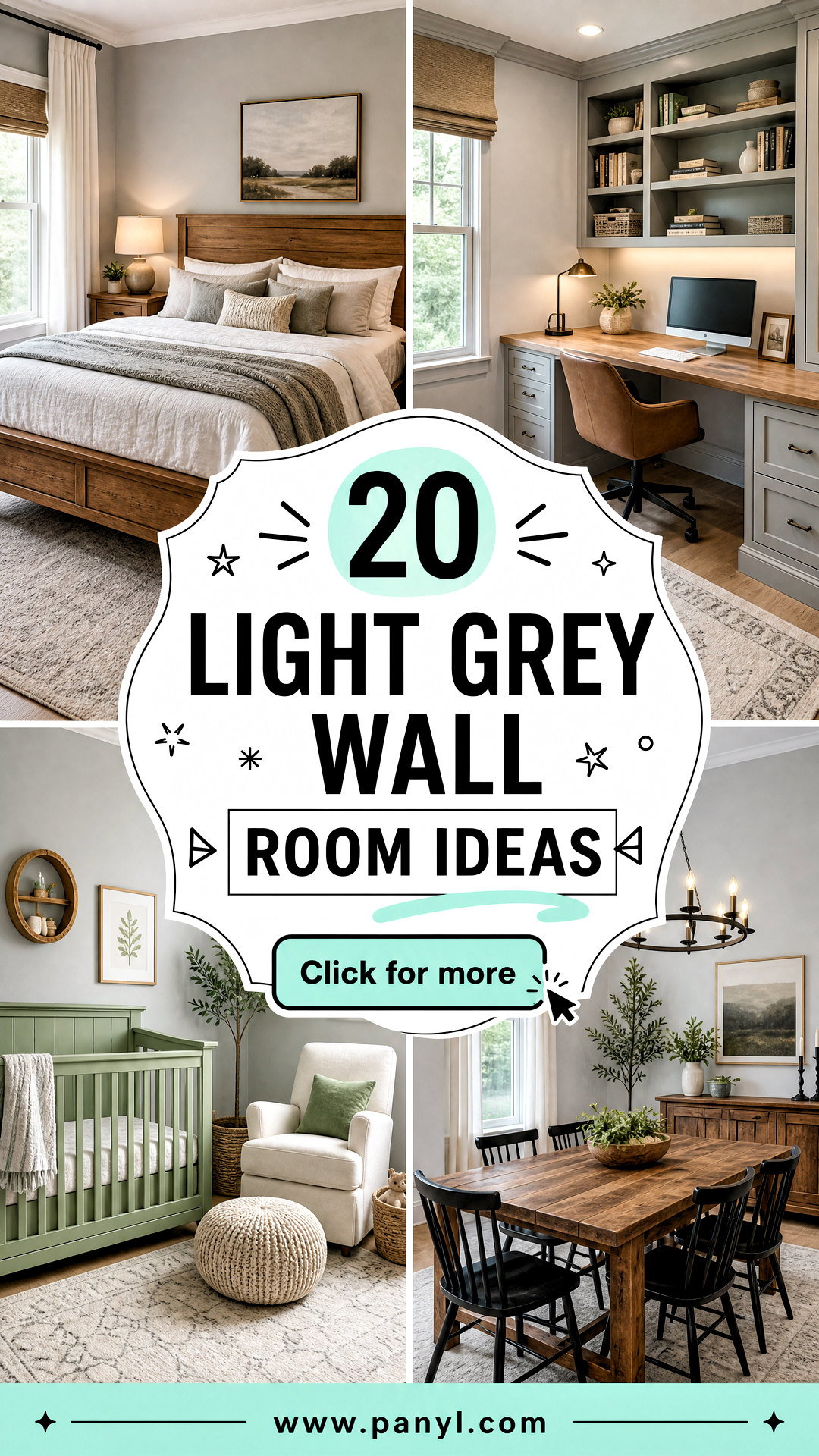 20 Light Grey Wall Room Ideas for Calm Contemporary Homes - 20 Light Grey Wall Room Ideas for Calm, Contemporary Homes
