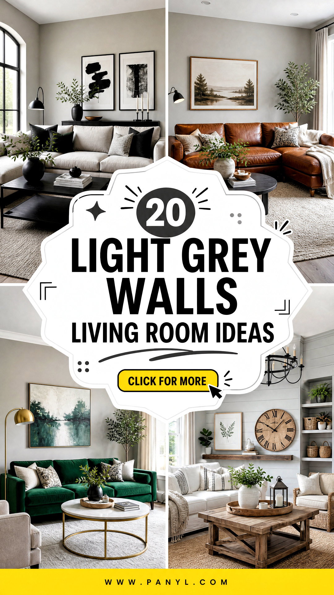 20 Light Grey Walls Living Room Ideas for Airy Elegant Style - 20 Light Grey Walls Living Room Ideas for Airy, Elegant Style