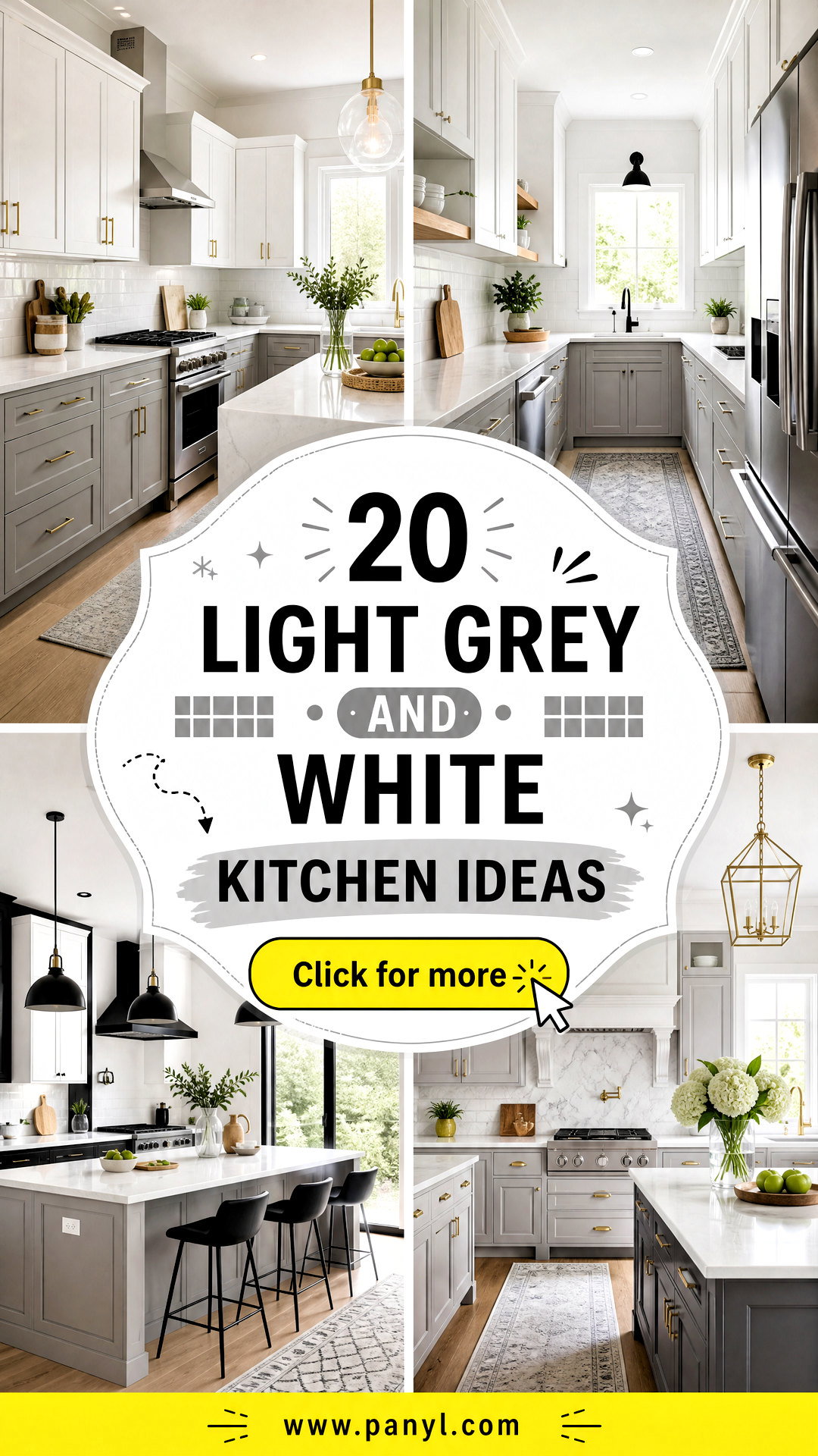 20 Light Grey and White Kitchen Ideas for Timeless Style - 20 Light Grey and White Kitchen Ideas for Timeless Style