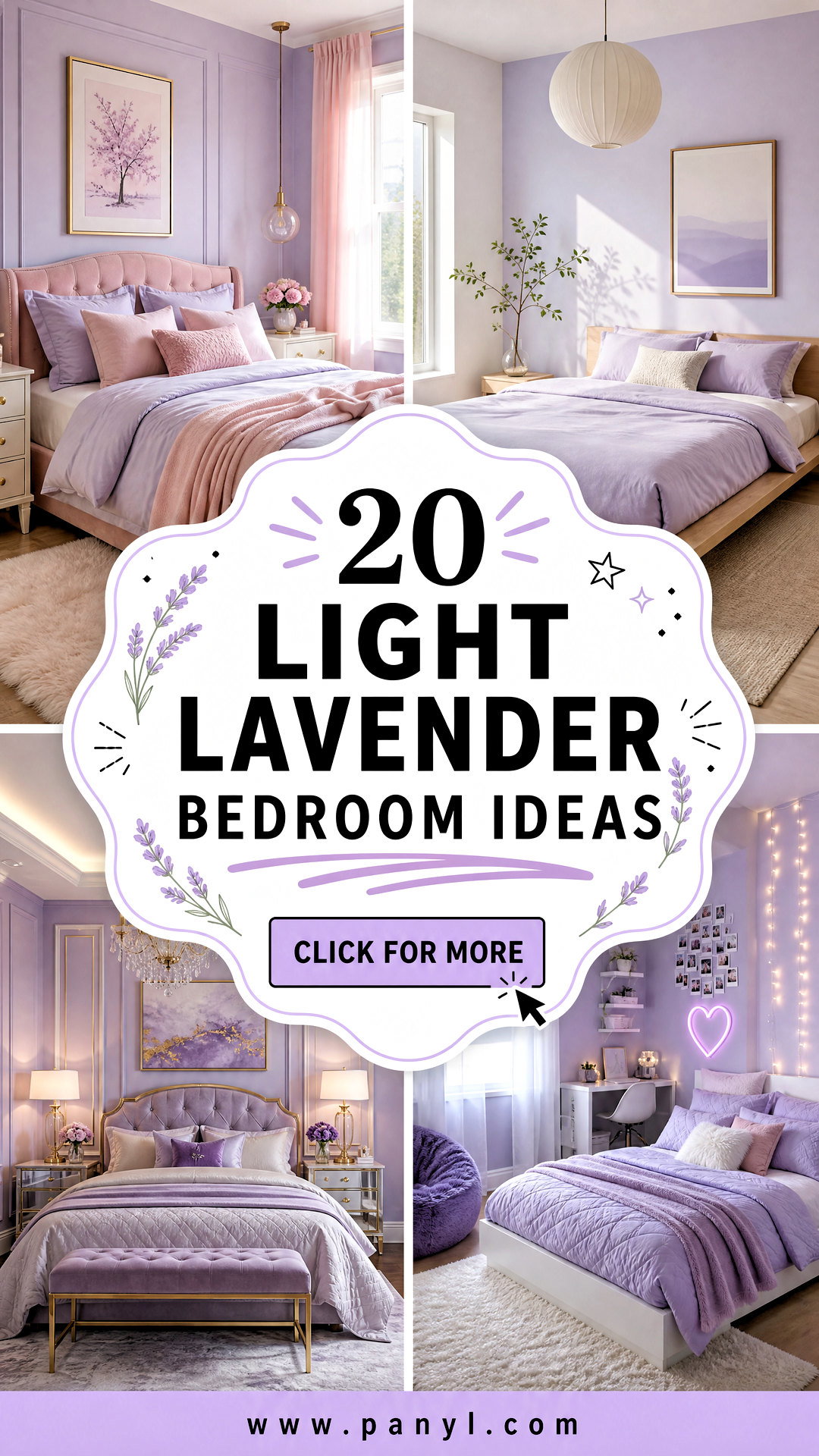 20 Light Lavender Bedroom Ideas for a Dreamy Calm Retreat - 20 Light Lavender Bedroom Ideas for a Dreamy, Calm Retreat