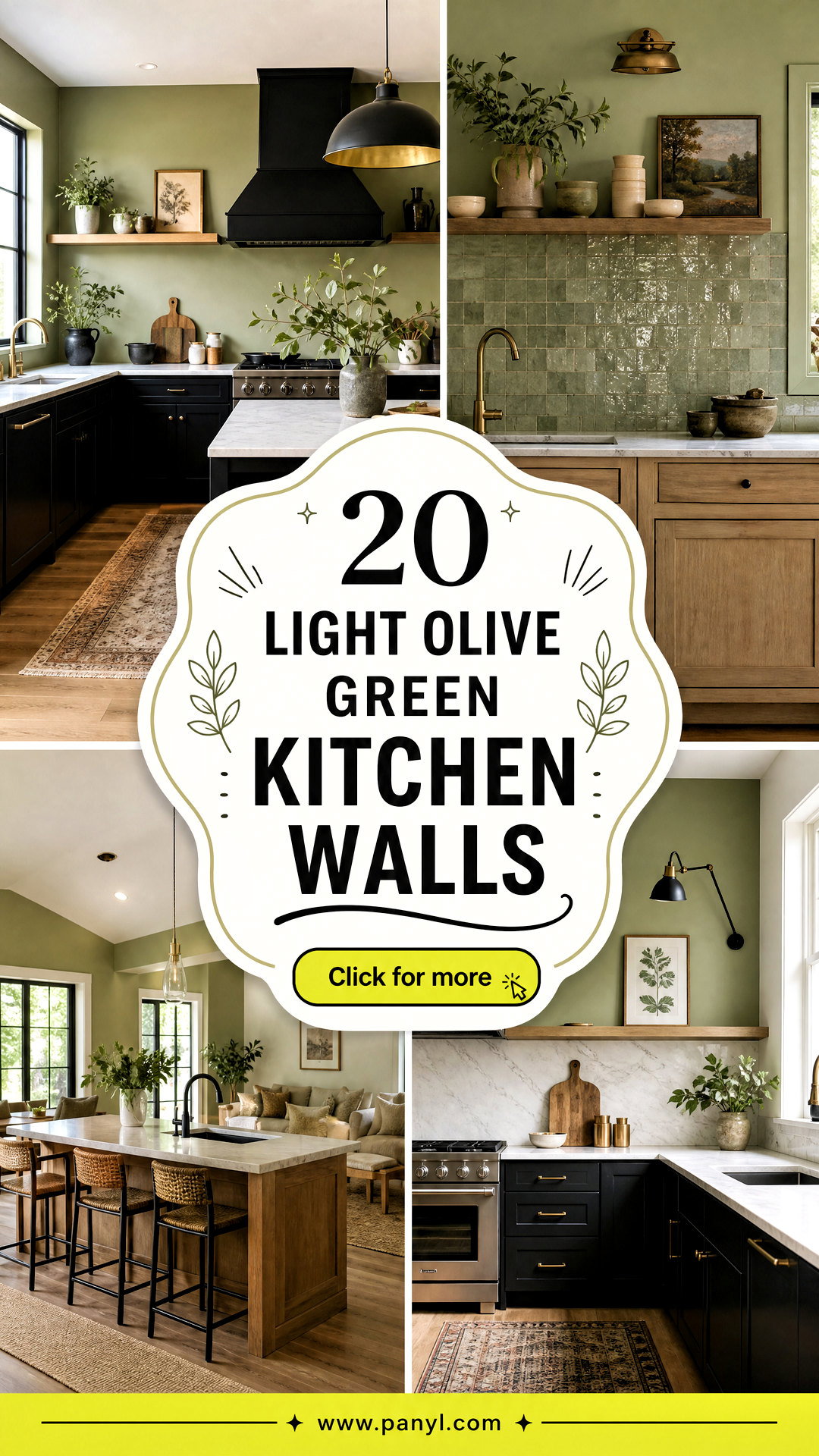 20 Light Olive Green Kitchen Walls for a Fresh Natural Look - 20 Light Olive Green Kitchen Walls for a Fresh, Natural Look