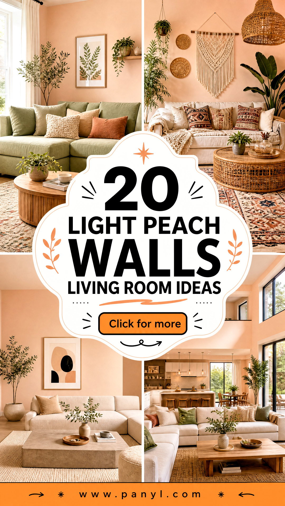 20 Light Peach Walls Living Room Ideas Warm Looks for Cozy Homes - 20 Light Peach Walls Living Room Ideas: Warm Looks for Cozy Homes