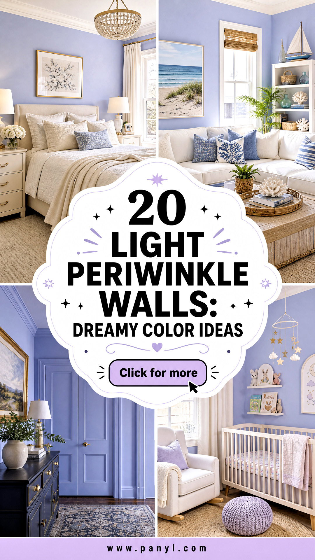 20 Light Periwinkle Walls Dreamy Color Ideas for Calm Bedrooms - 20 Light Periwinkle Walls: Dreamy Color Ideas for Calm Bedrooms